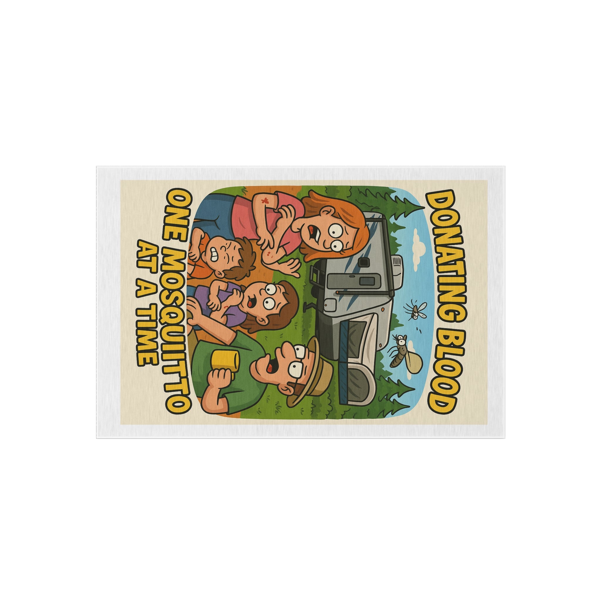 Donating Blood One Mosquito at a Time - Hybrid Camping Outdoor Rug