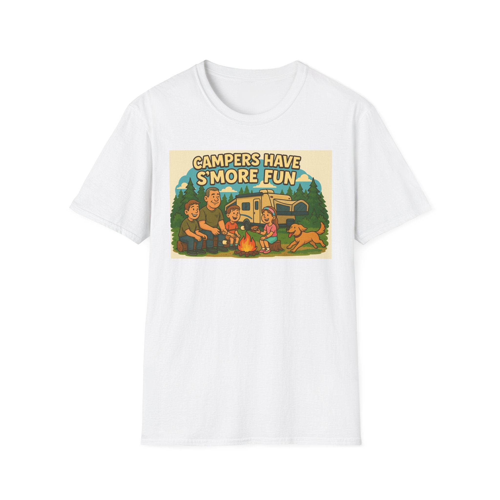 Campers Have S'more Fun Unisex Softstyle T-Shirt