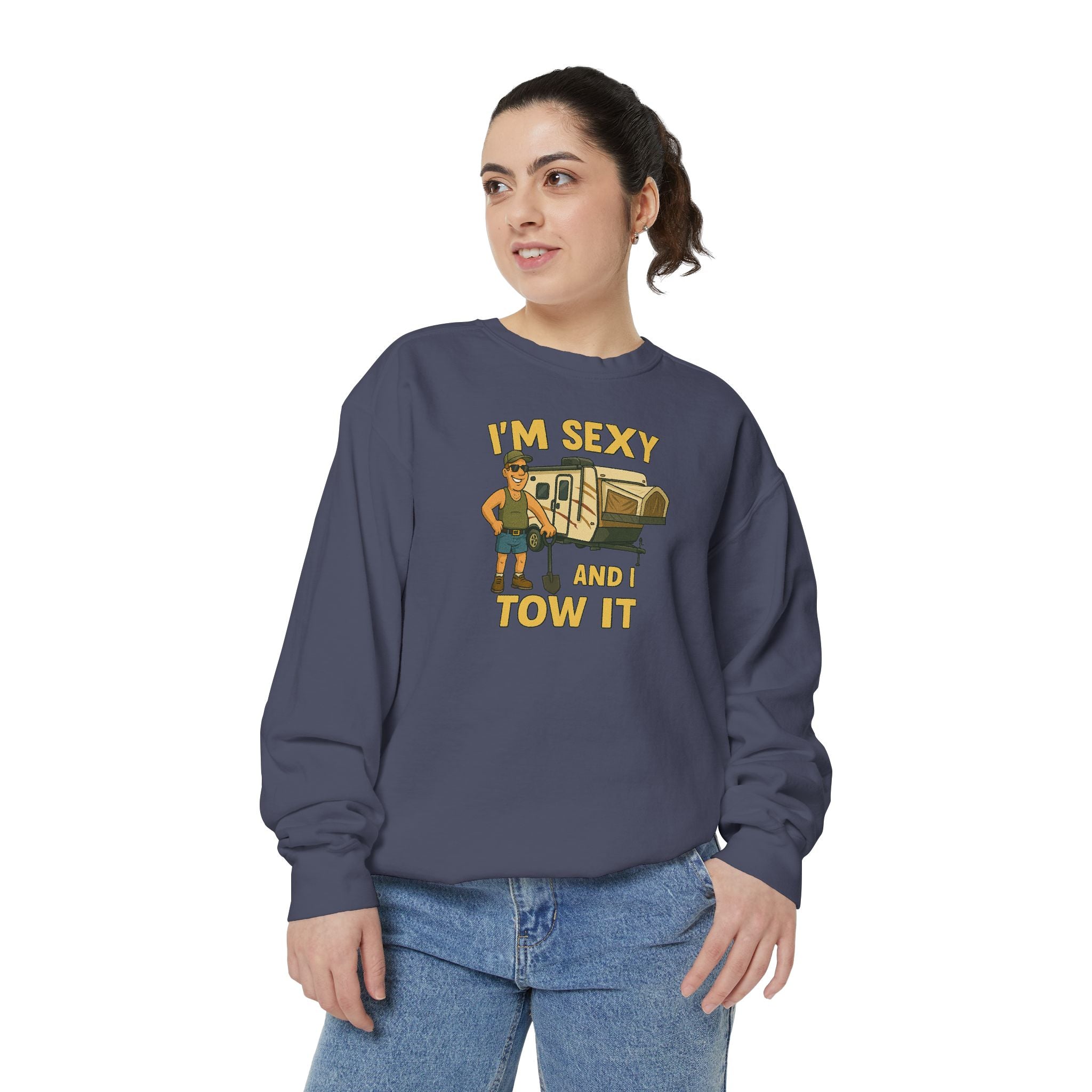 Funny Tow Truck Sweatshirt, Unisex Garment-Dyed Pullover, Casual Gift for Drivers, Trucking Humor Apparel, Cozy Fall Outfit, Perfect [...]