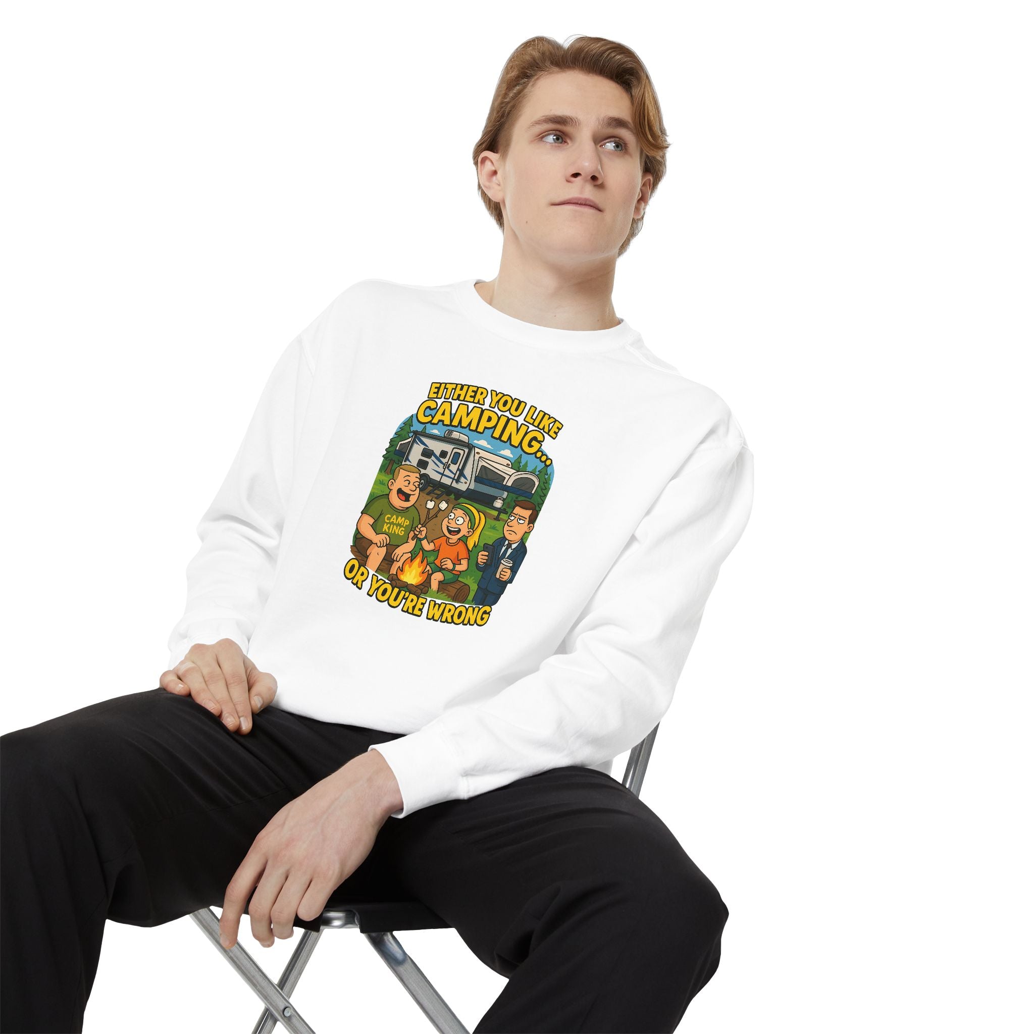 Camping Adventure Sweatshirt - Perfect for Outdoor Lovers