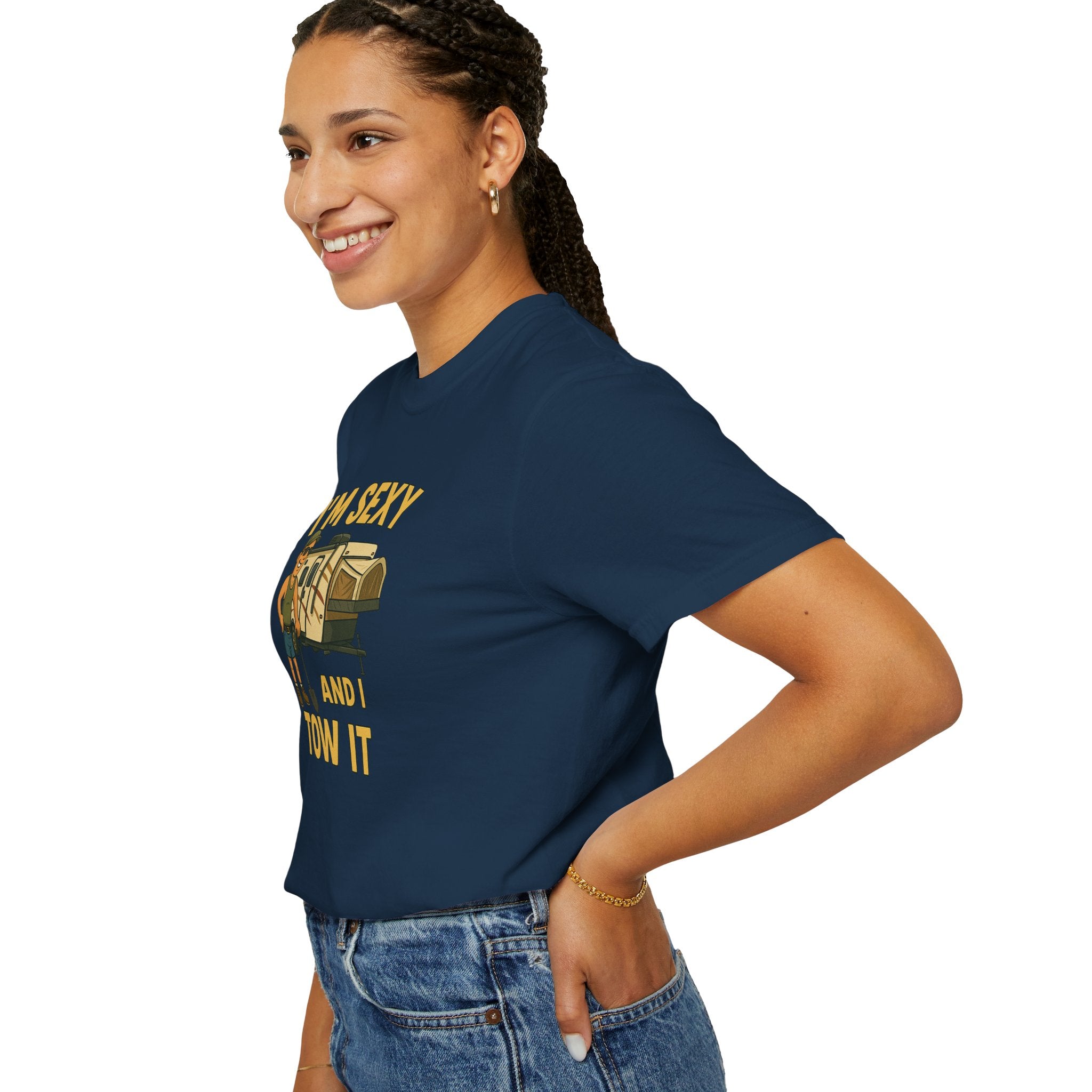 Playful Camping T-Shirt, I'm Sexy and I Tow It Tee, Unisex Outdoor Shirt, Funny Gift for RV Lovers, Travel T-Shirt, Casual Summer Wear