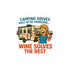Vinyl Stickers for Camping Lovers, Fun Wine Decals, Outdoor Decor, RV Accessories, Gift for Wine Enthusiasts