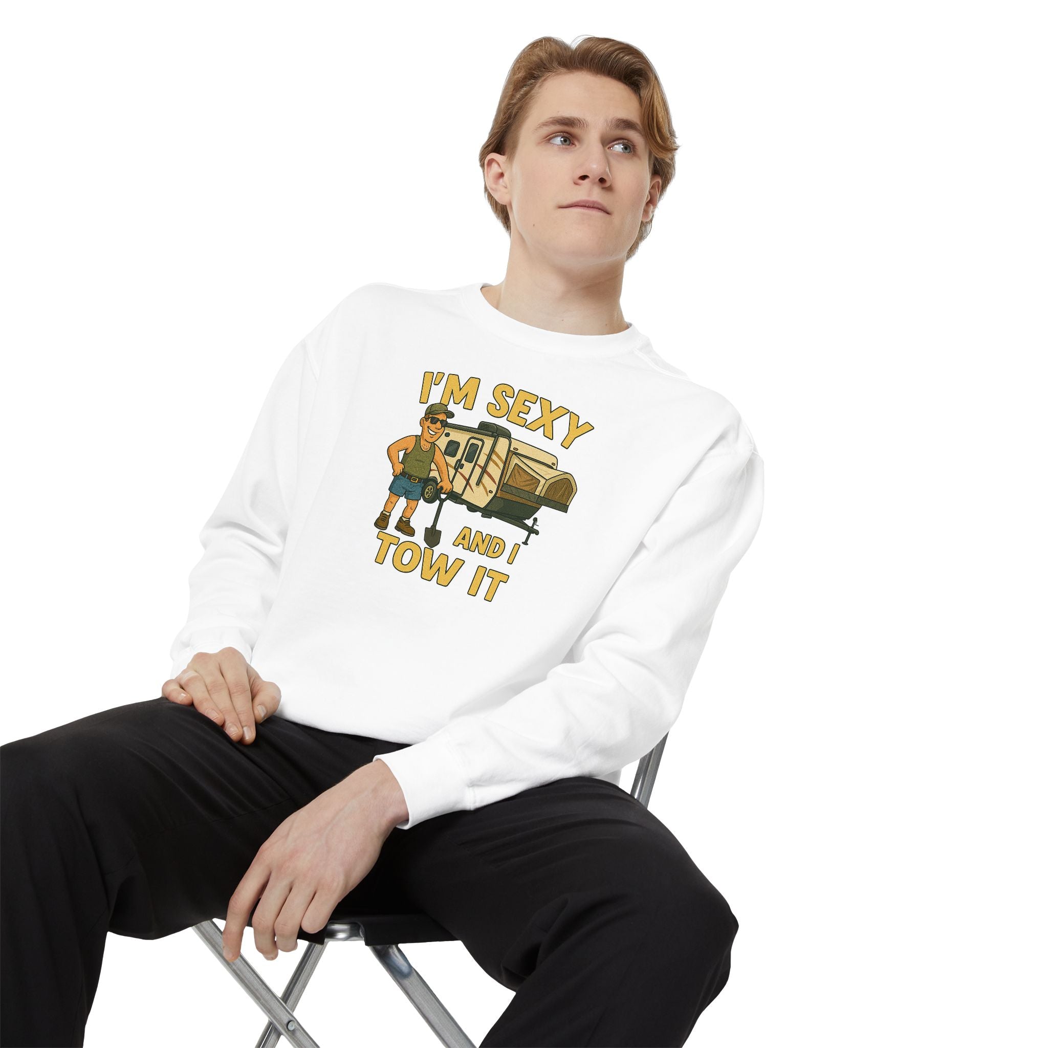 Funny Tow Truck Sweatshirt, Unisex Garment-Dyed Pullover, Casual Gift for Drivers, Trucking Humor Apparel, Cozy Fall Outfit, Perfect [...]