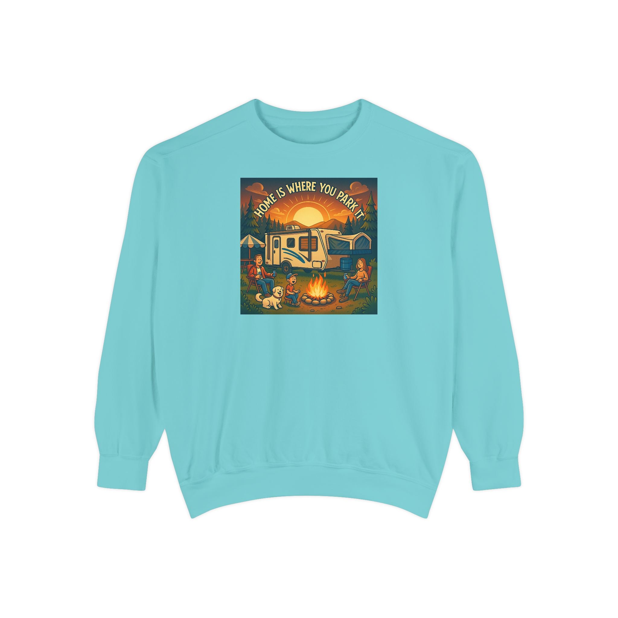 Cozy Campfire Sweatshirt for Adventure Lovers, Vintage Style, Unisex Garment-Dyed Sweatshirt, Camping Apparel, Gift for Outdoorsy [...]