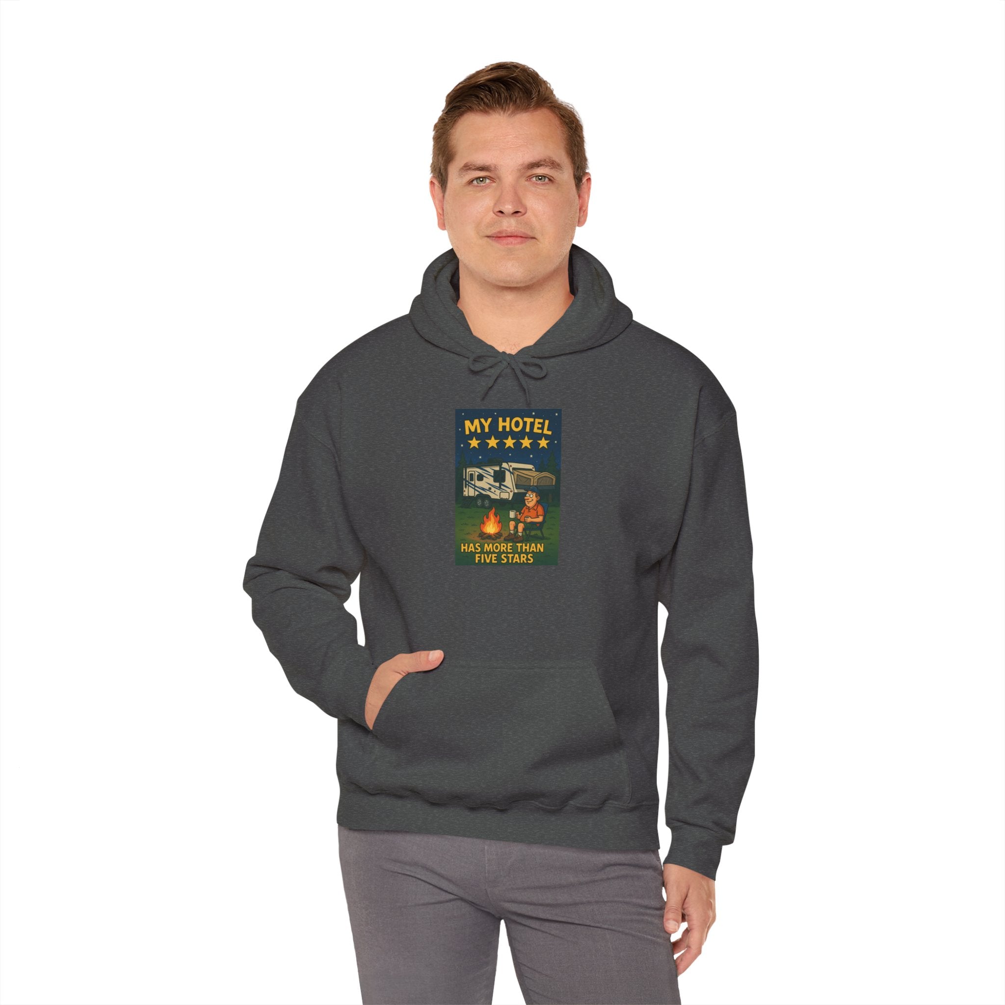 Cozy Camping Hoodie - My Hotel, Outdoor Adventure Apparel, Travel Gift, Nature Lovers Sweatshirt, Camping Gear
