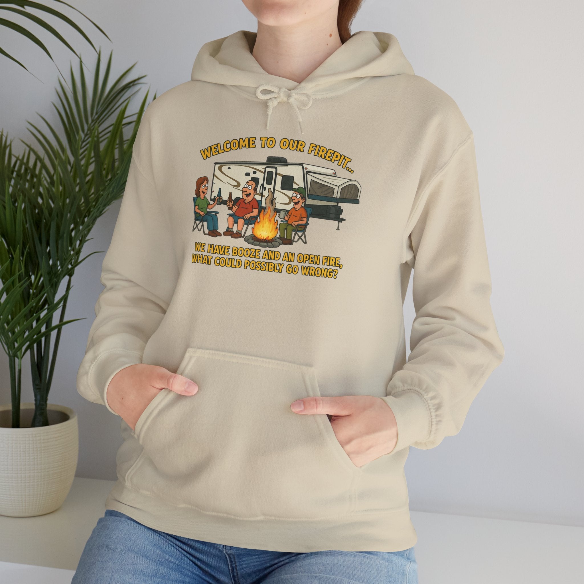 Cozy Campfire Sweatshirt | Unisex Hoodie for Outdoor Lovers, Camping Gear, Warmth for Fall, Great Gift for Nature Enthusiasts