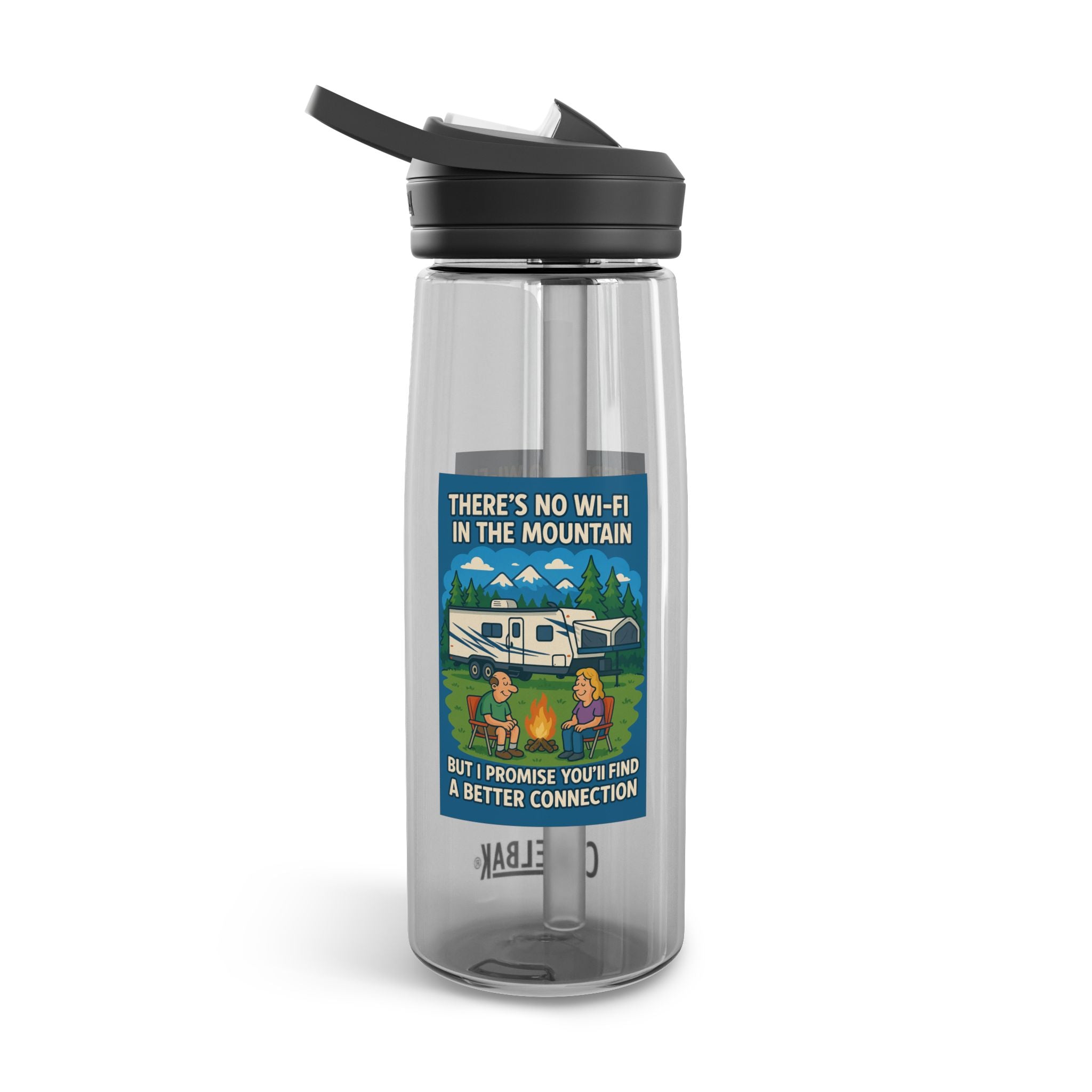 Adventure Water Bottle, Hiking Hydration, Camping Gear, Outdoors Travel, Nature Lover Gift, Unique Camp Mug