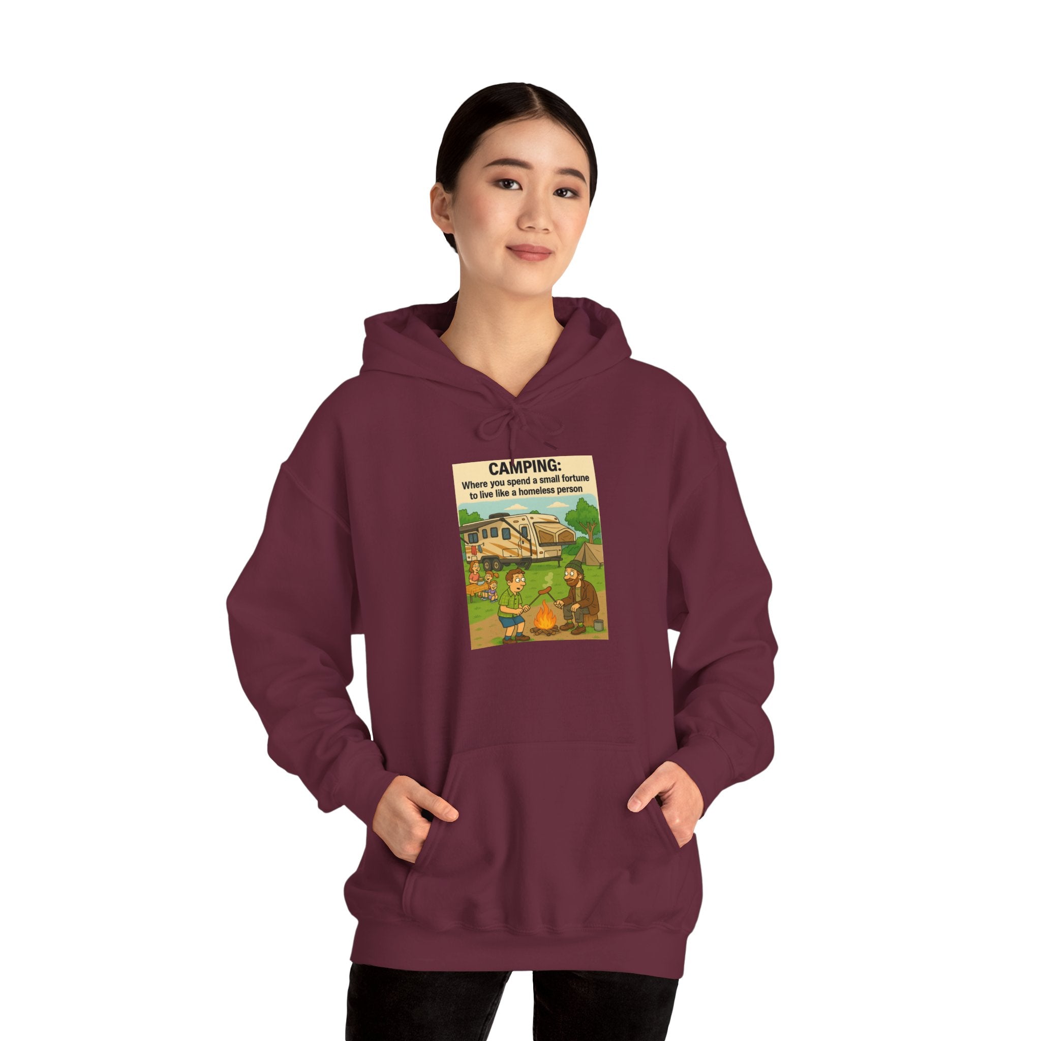 Cozy Camping Sweatshirt | Unisex Heavy Blend Hoodie, Outdoor Gear, Nature Lover Gift, Camping Apparel, Weekend Retreat Wear