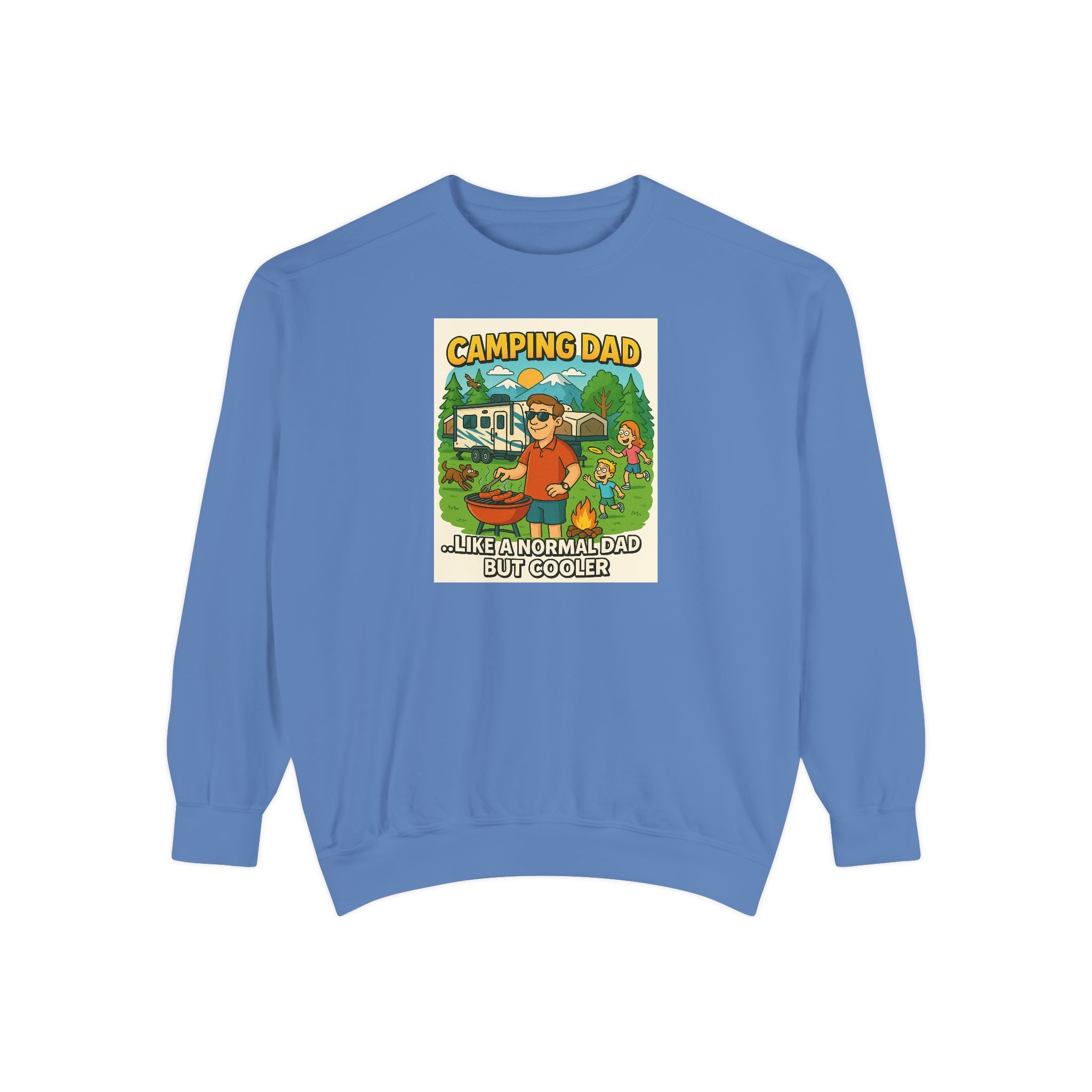 Camping Dad Unisex Garment-Dyed Sweatshirt