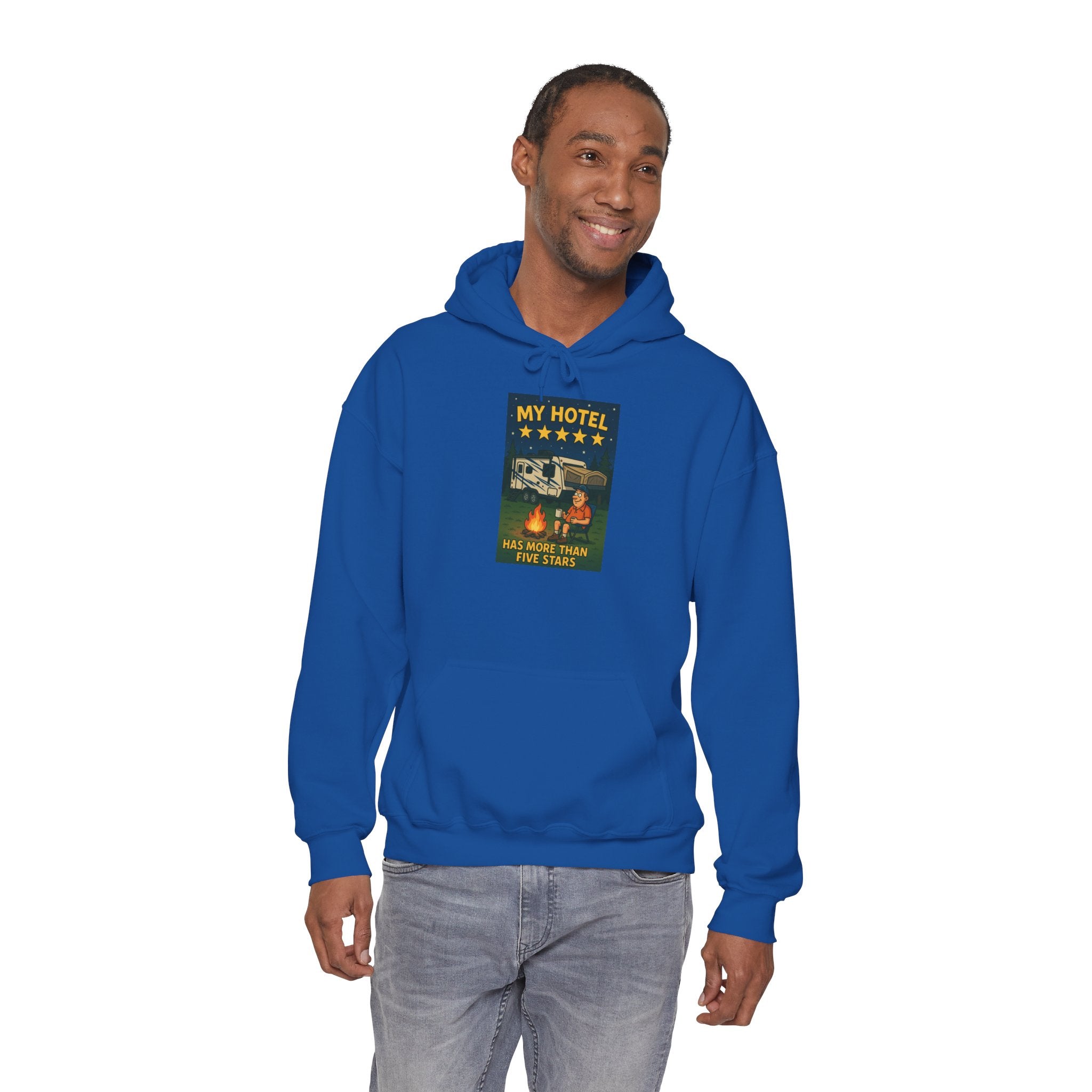 Cozy Camping Hoodie - My Hotel, Outdoor Adventure Apparel, Travel Gift, Nature Lovers Sweatshirt, Camping Gear