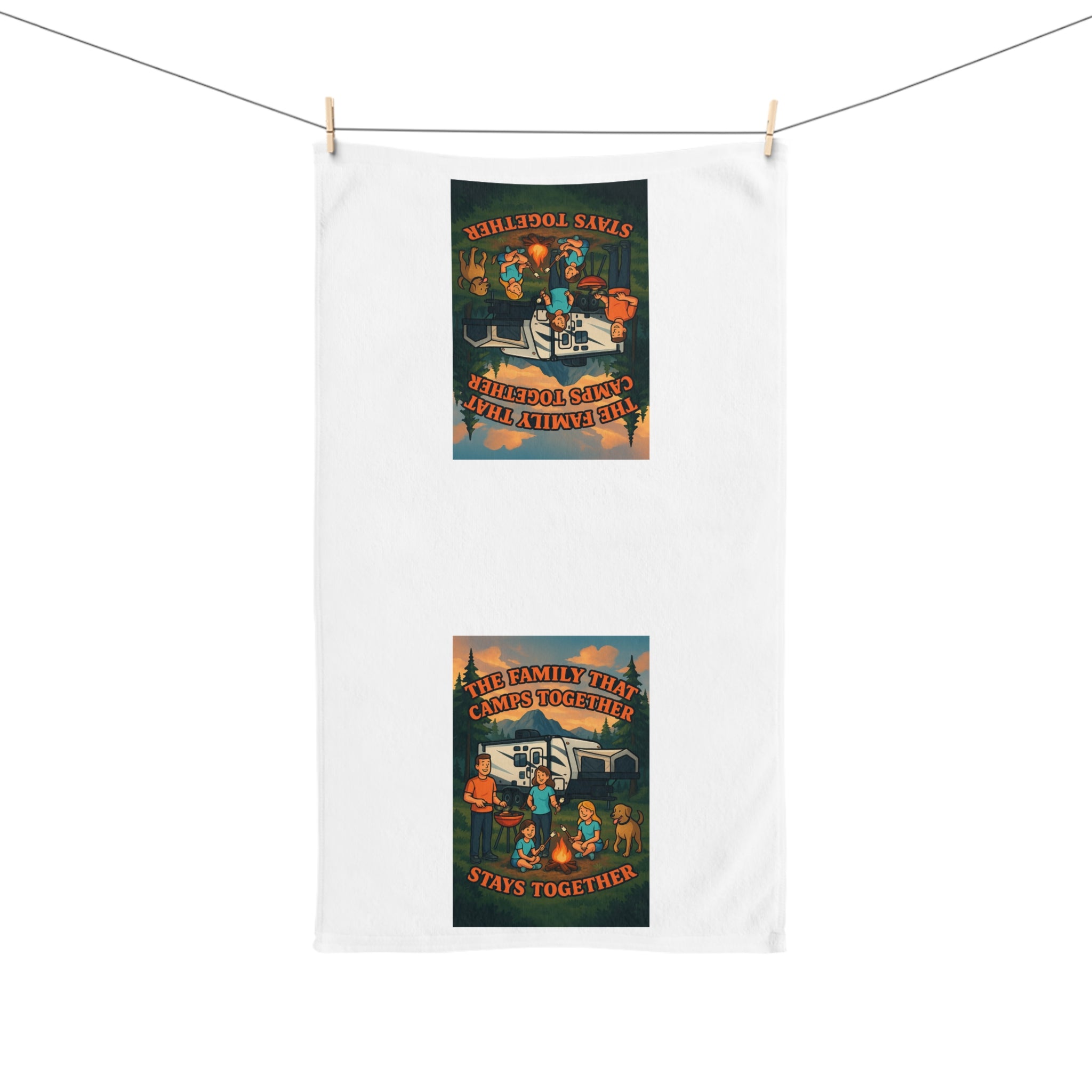 Family Togetherness Hand Towel | Kitchen Decor, Gift for Family, Camping Accessories, Home Essentials, Humor Towel