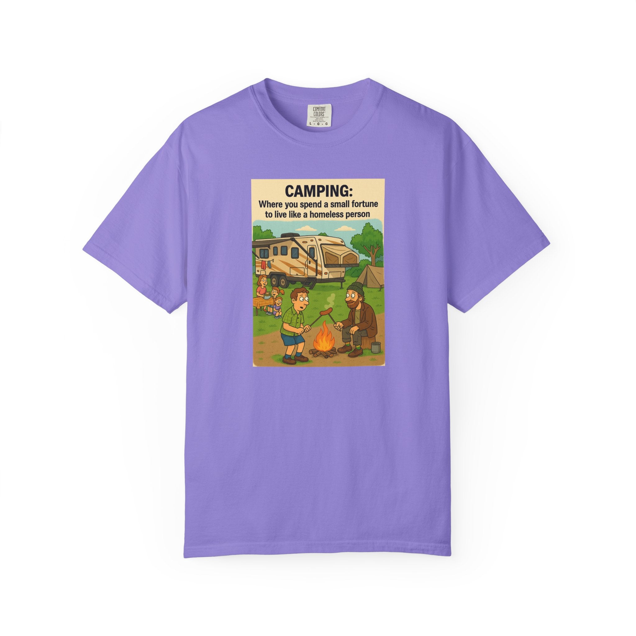 Camping Humor T-Shirt, Unisex Graphic Tee, Adventure Gift, Outdoor Lover Apparel, Funny Camping Shirt