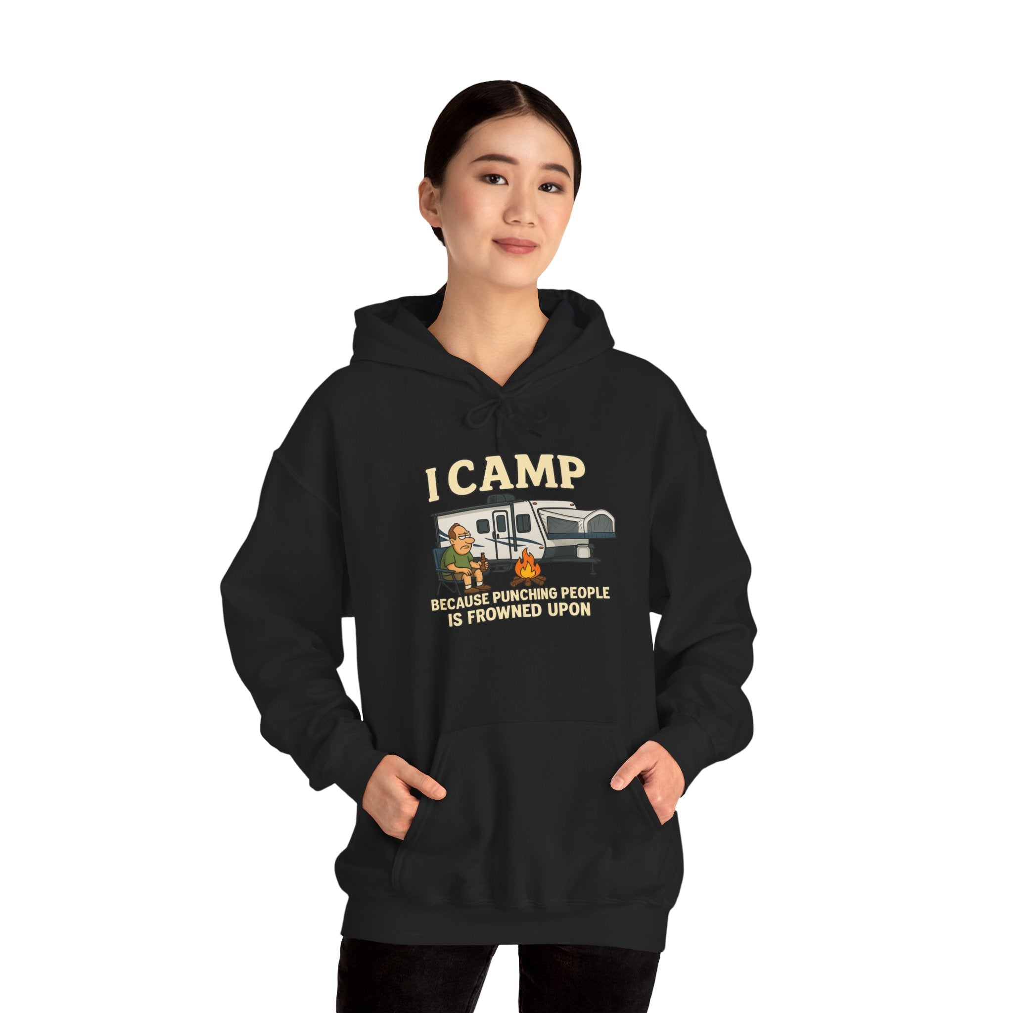 I Camp Unisex Heavy Blend™ Hoodie - Perfect for Outdoor Lovers