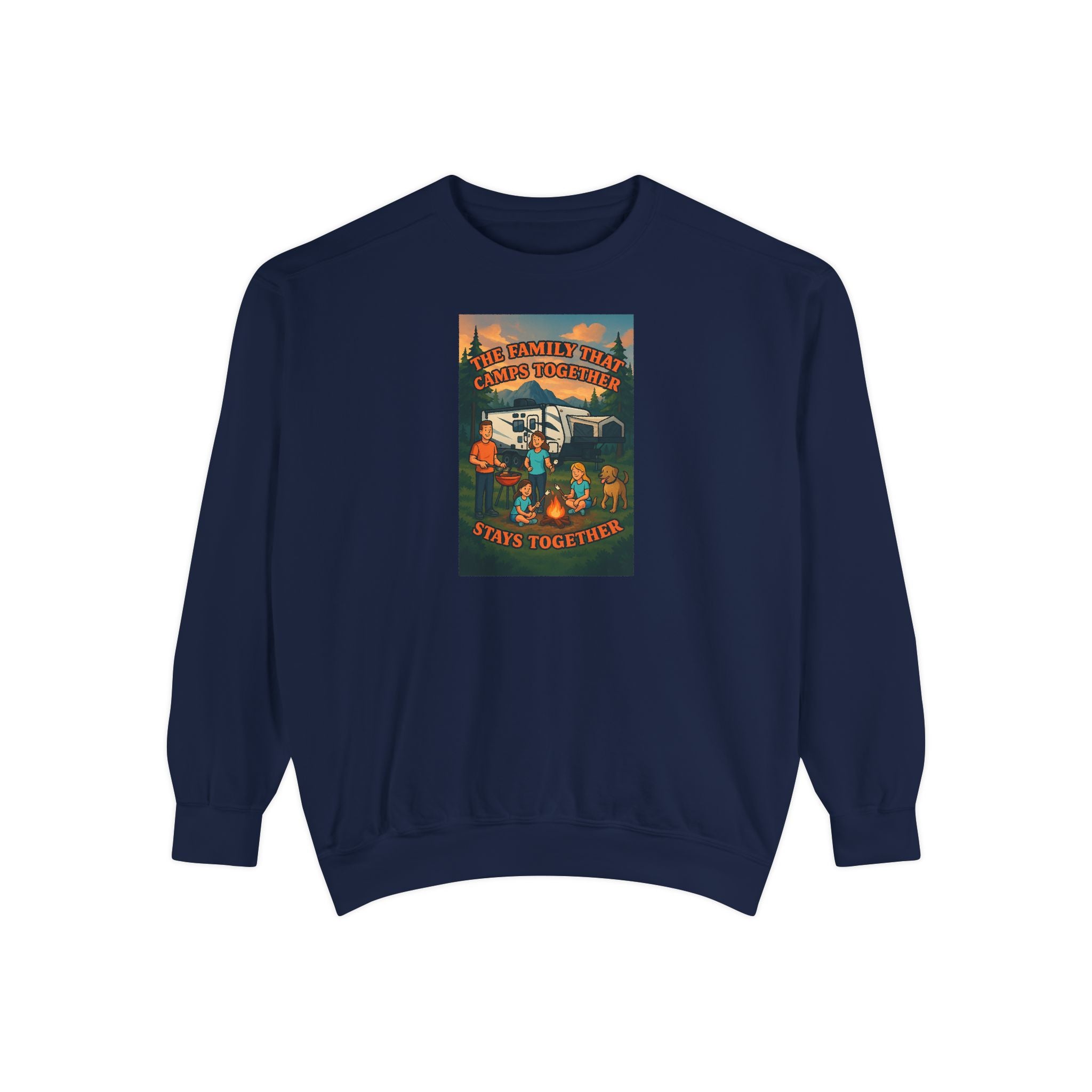 Cozy Unisex Garment-Dyed Sweatshirt with Retro Design, Perfect for Relaxing, Gift for Friends, Casual Wear, Fall Fashion, Warm Layer