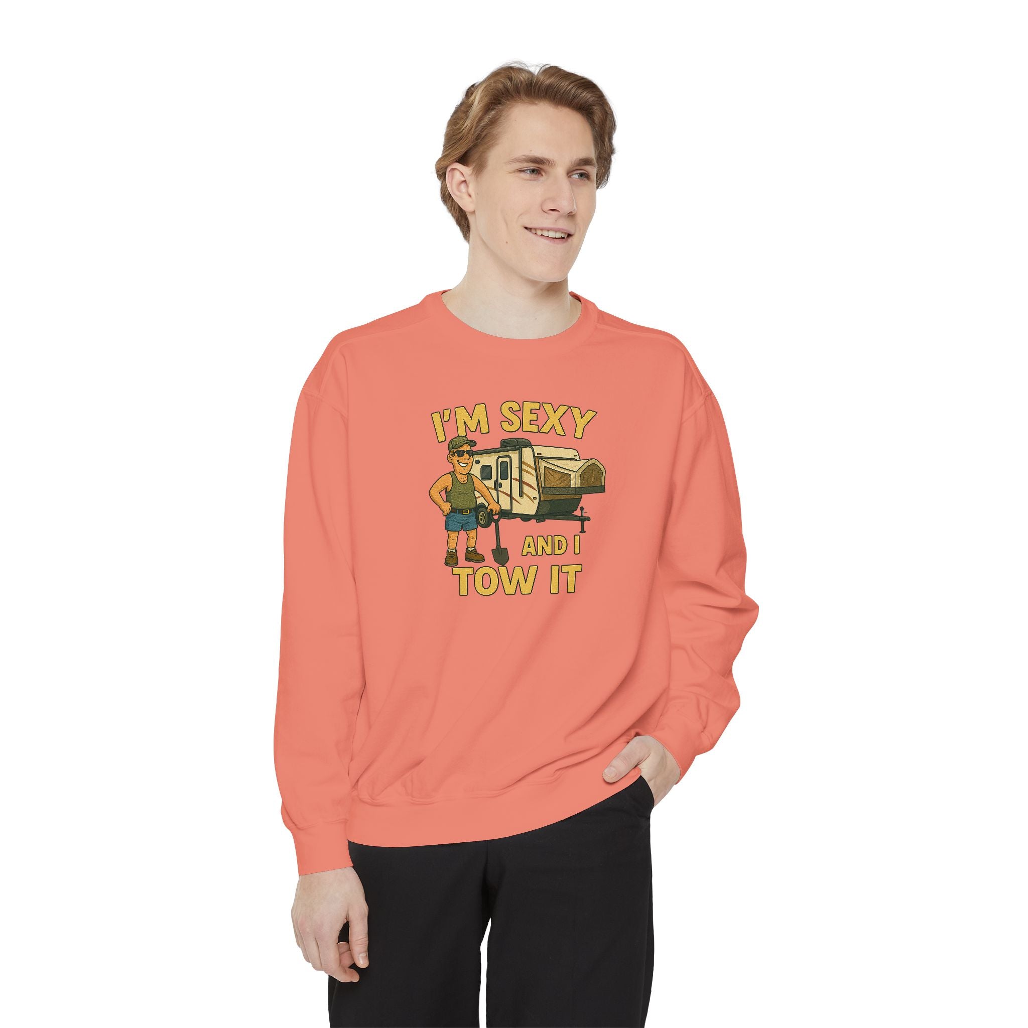 Funny Tow Truck Sweatshirt, Unisex Garment-Dyed Pullover, Casual Gift for Drivers, Trucking Humor Apparel, Cozy Fall Outfit, Perfect [...]