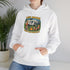 Campfire Adventure Hoodie with Retro Design, Cozy Gift for Outdoor Lovers, Perfect for Camping, Road Trips, and Casual Wear