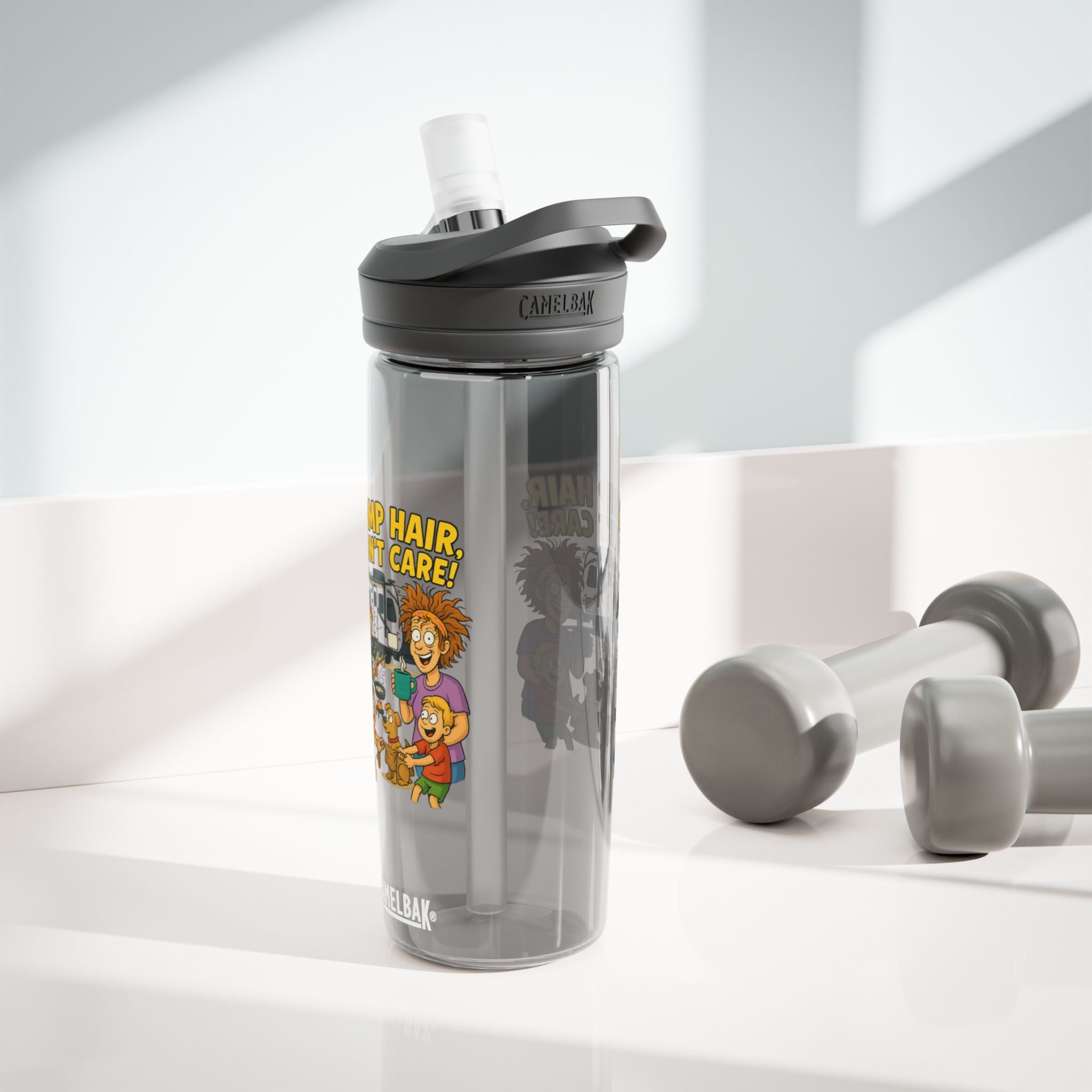 Fun Cartoon Water Bottle, BPA-Free Flask for Outdoor Adventures, Gift for Kids, Hydro Flask for Campers, Ideal for Travel & Exercise