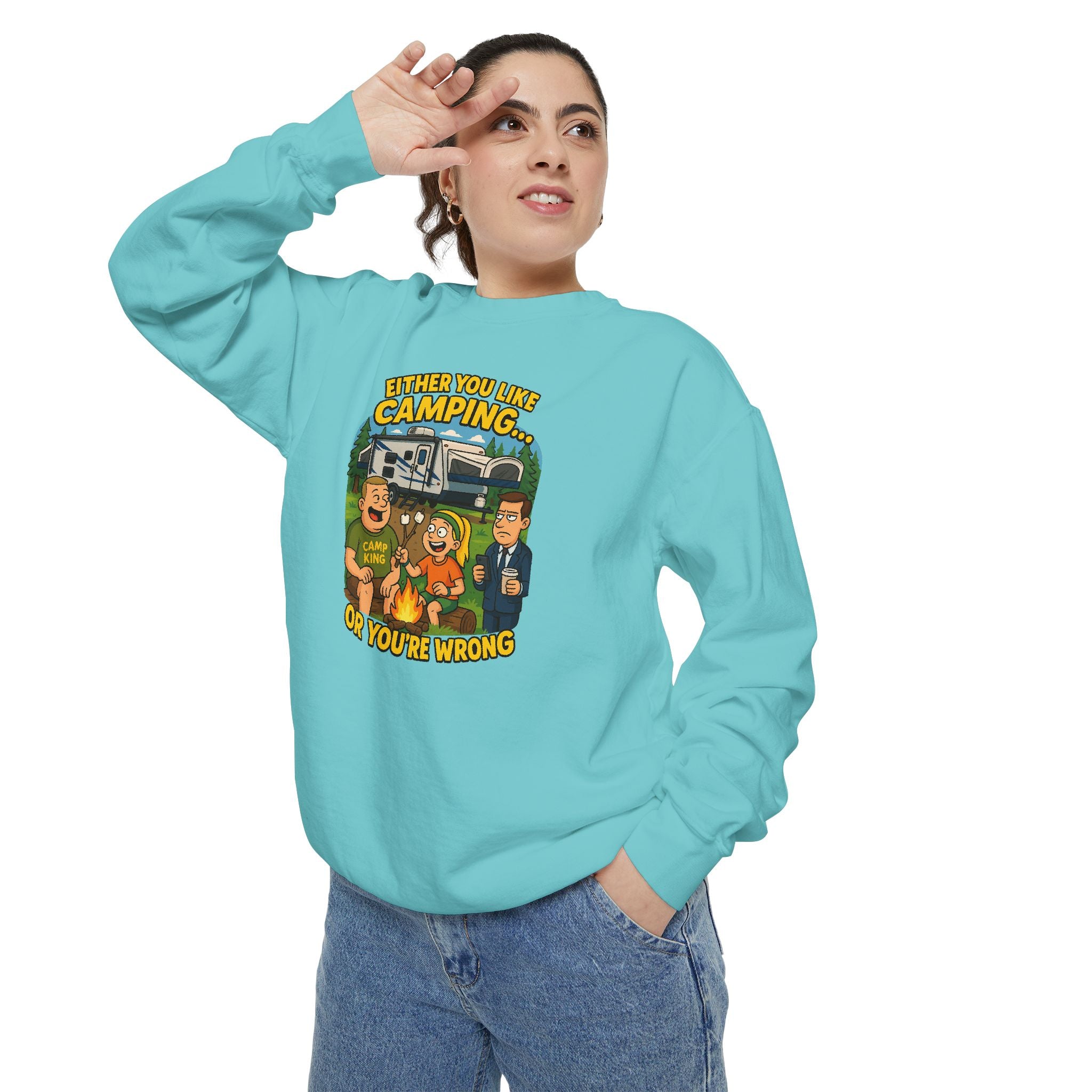 Camping Adventure Sweatshirt - Perfect for Outdoor Lovers