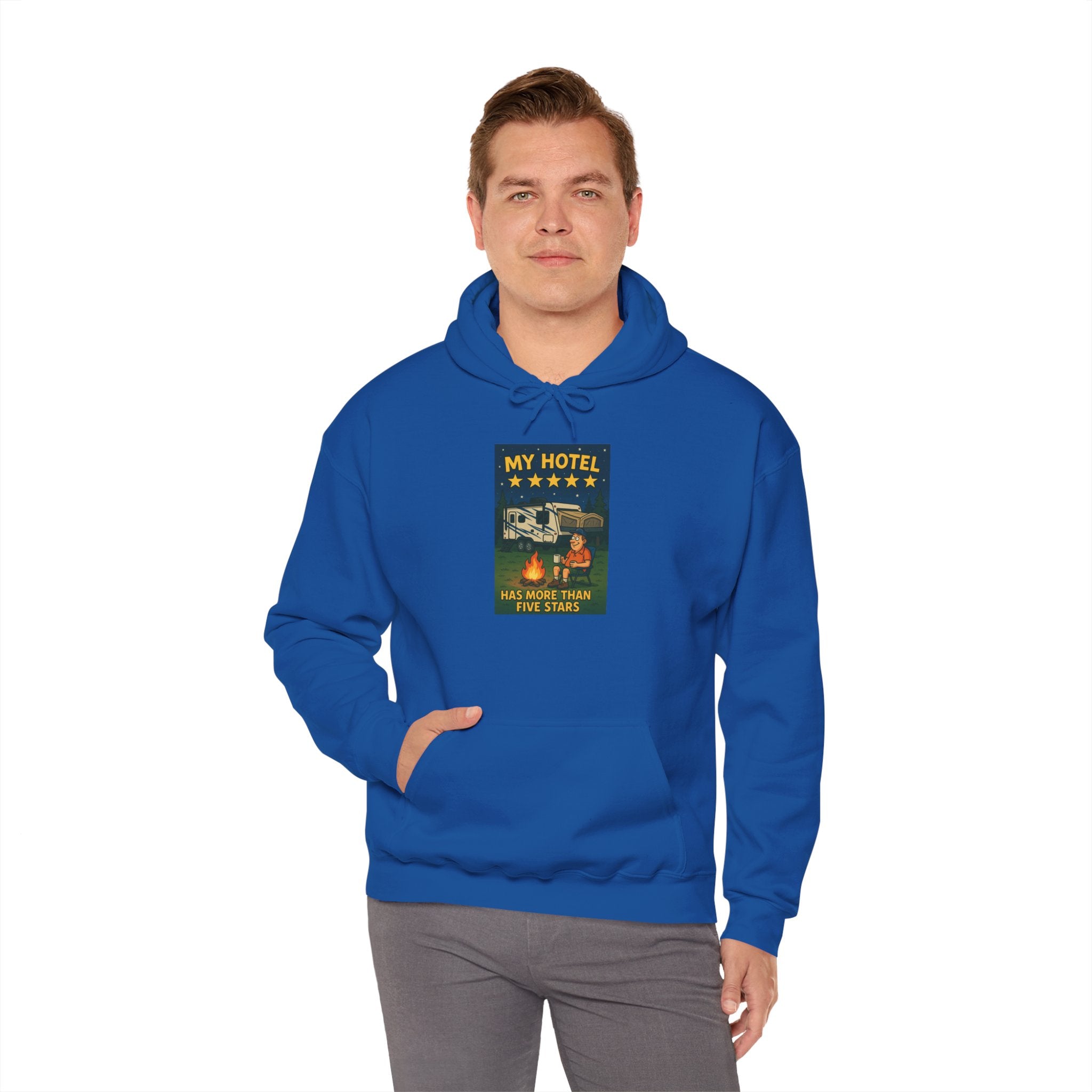 Cozy Camping Hoodie - My Hotel, Outdoor Adventure Apparel, Travel Gift, Nature Lovers Sweatshirt, Camping Gear