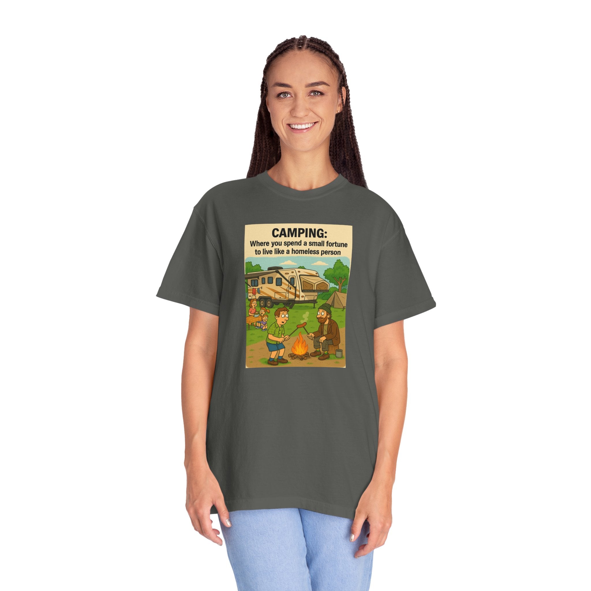 Camping Humor T-Shirt, Unisex Graphic Tee, Adventure Gift, Outdoor Lover Apparel, Funny Camping Shirt