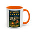Camping-Themed Accent Coffee Mug | Perfect for RV Lovers, Campers, Travelers, Cozy Nights, Outdoor Adventures, Unique Gift Ideas