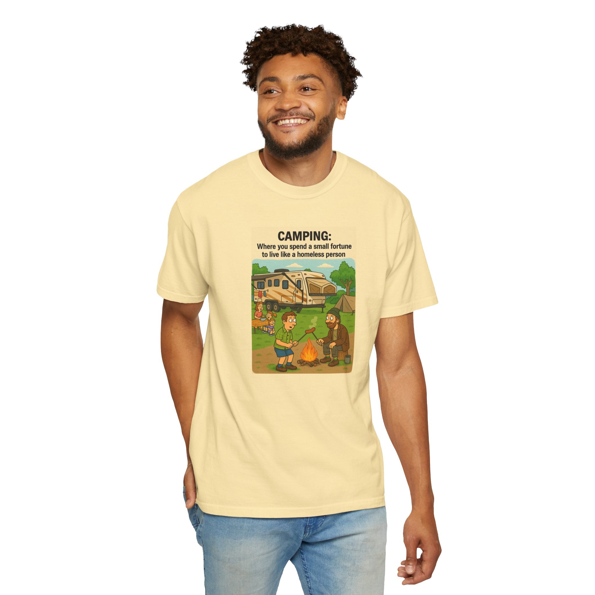 Camping Humor T-Shirt, Unisex Graphic Tee, Adventure Gift, Outdoor Lover Apparel, Funny Camping Shirt