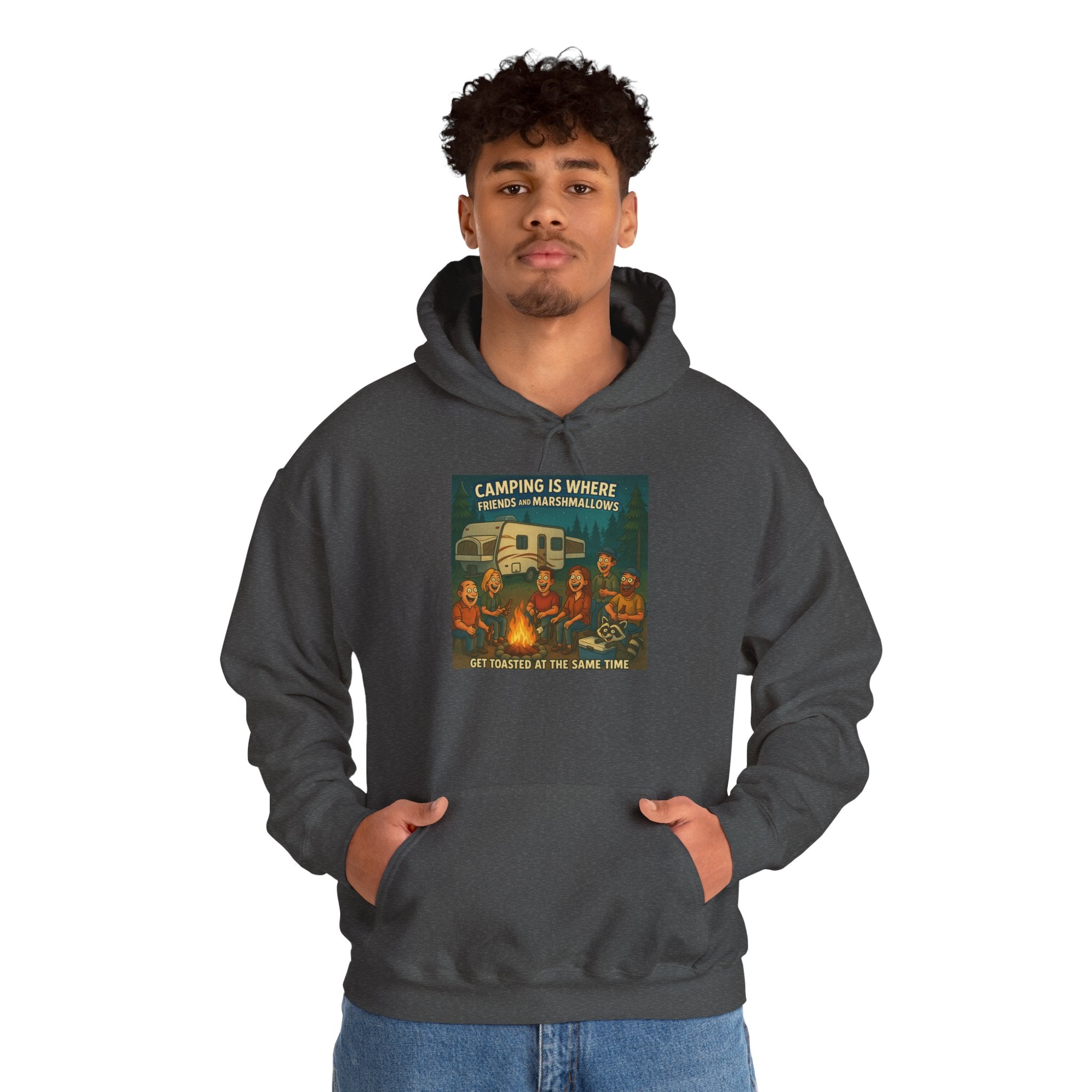 Vintage Camping Unisex Hooded Sweatshirt - Cozy Outdoor Lover Gift, Great for Campfire Nights, Adventure Apparel