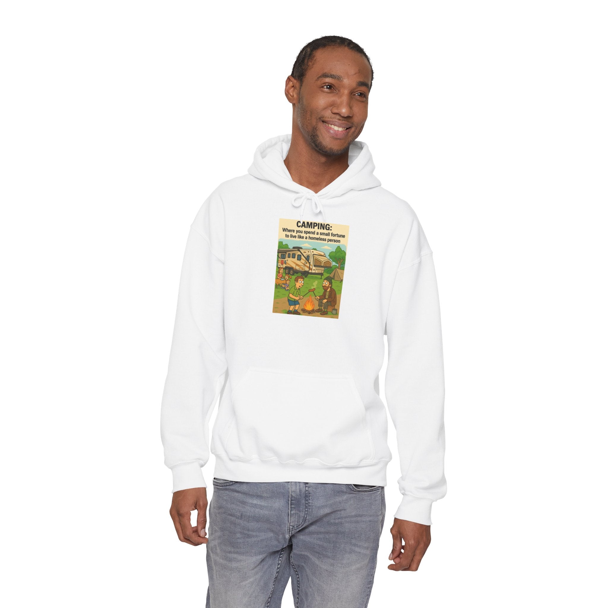 Cozy Camping Sweatshirt | Unisex Heavy Blend Hoodie, Outdoor Gear, Nature Lover Gift, Camping Apparel, Weekend Retreat Wear