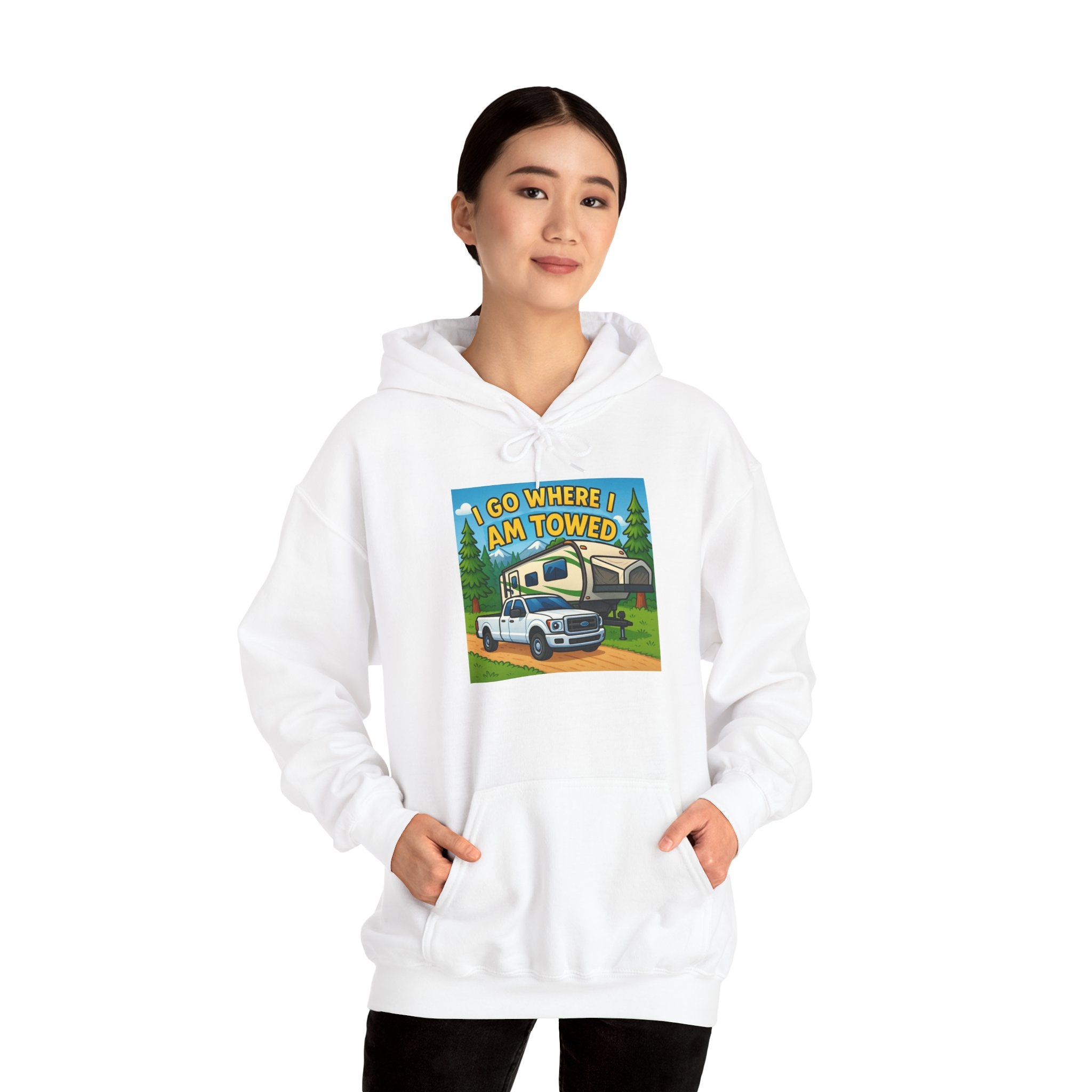Adventure-Themed Hooded Sweatshirt - Perfect for Travel Enthusiasts, Camper Gifts, Cozy Outings, Outdoor Activities, Road Trip Essentials