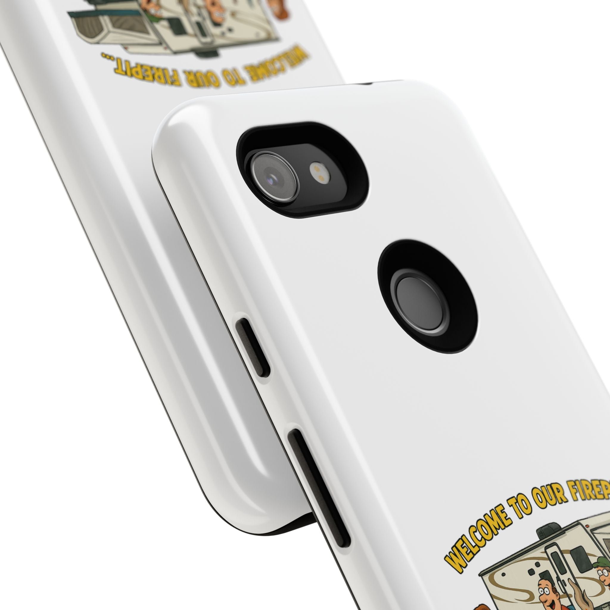 Camping Phone Case - Welcome to Our Firepit - Outdoor Gear, Gift for Campers, Adventure Accessory, Fun Camping Decor