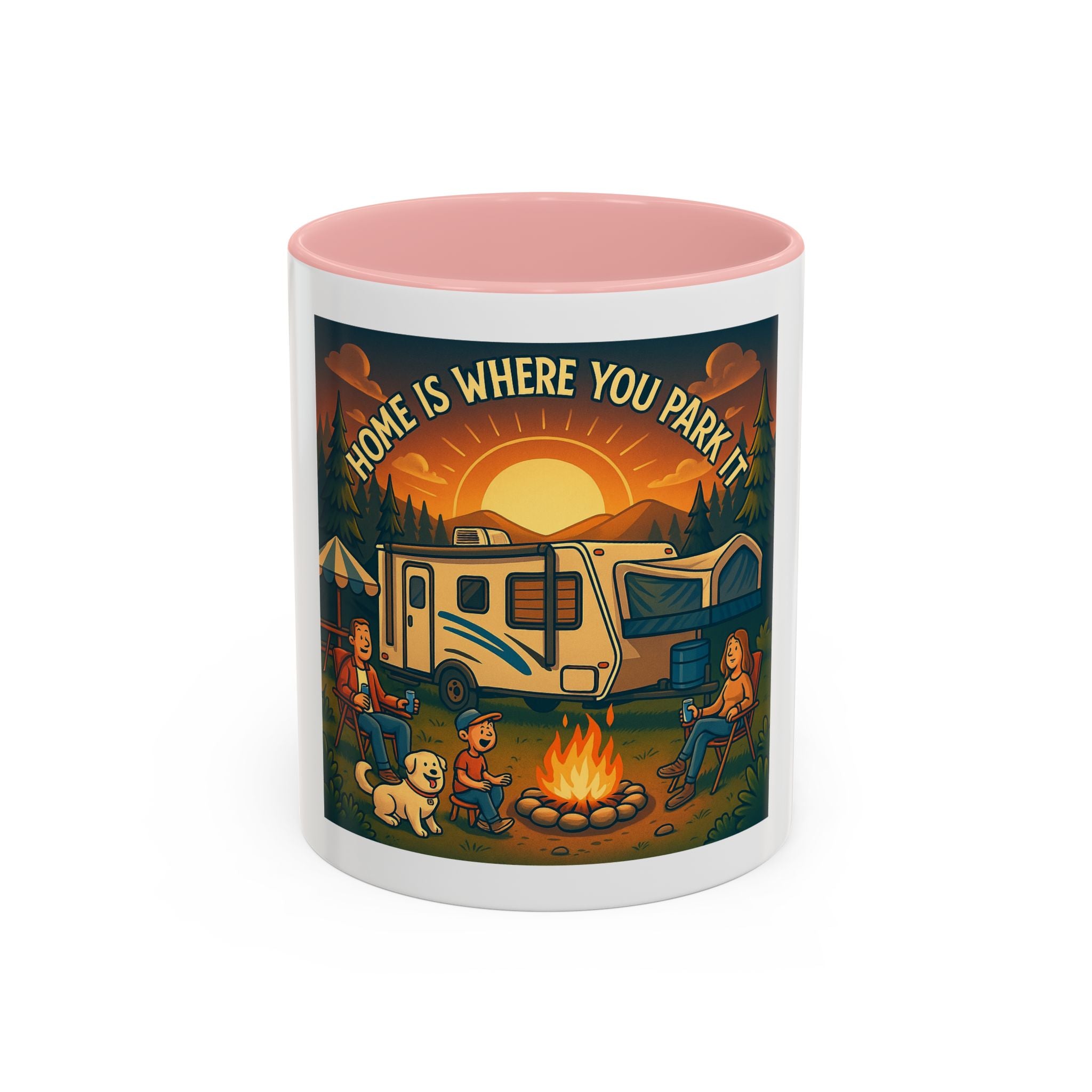 Camping Coffee Mug, Home is Where You Park It, RV Life Mug, Adventure Gift, Outdoor Enthusiast Drinkware