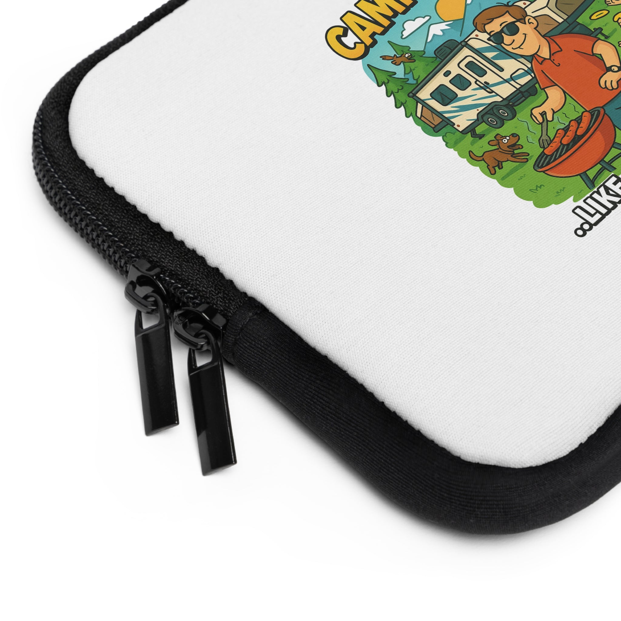 Camping Dad Laptop Sleeve - Fun Gift for Outdoor Enthusiasts