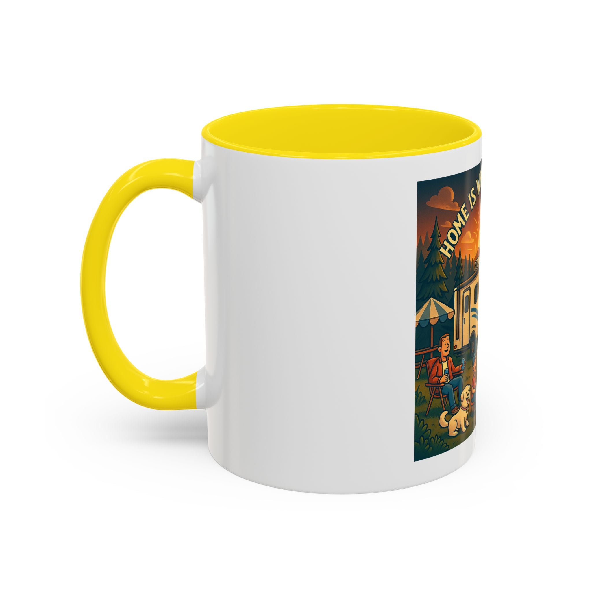 Camping Coffee Mug, Home is Where You Park It, RV Life Mug, Adventure Gift, Outdoor Enthusiast Drinkware