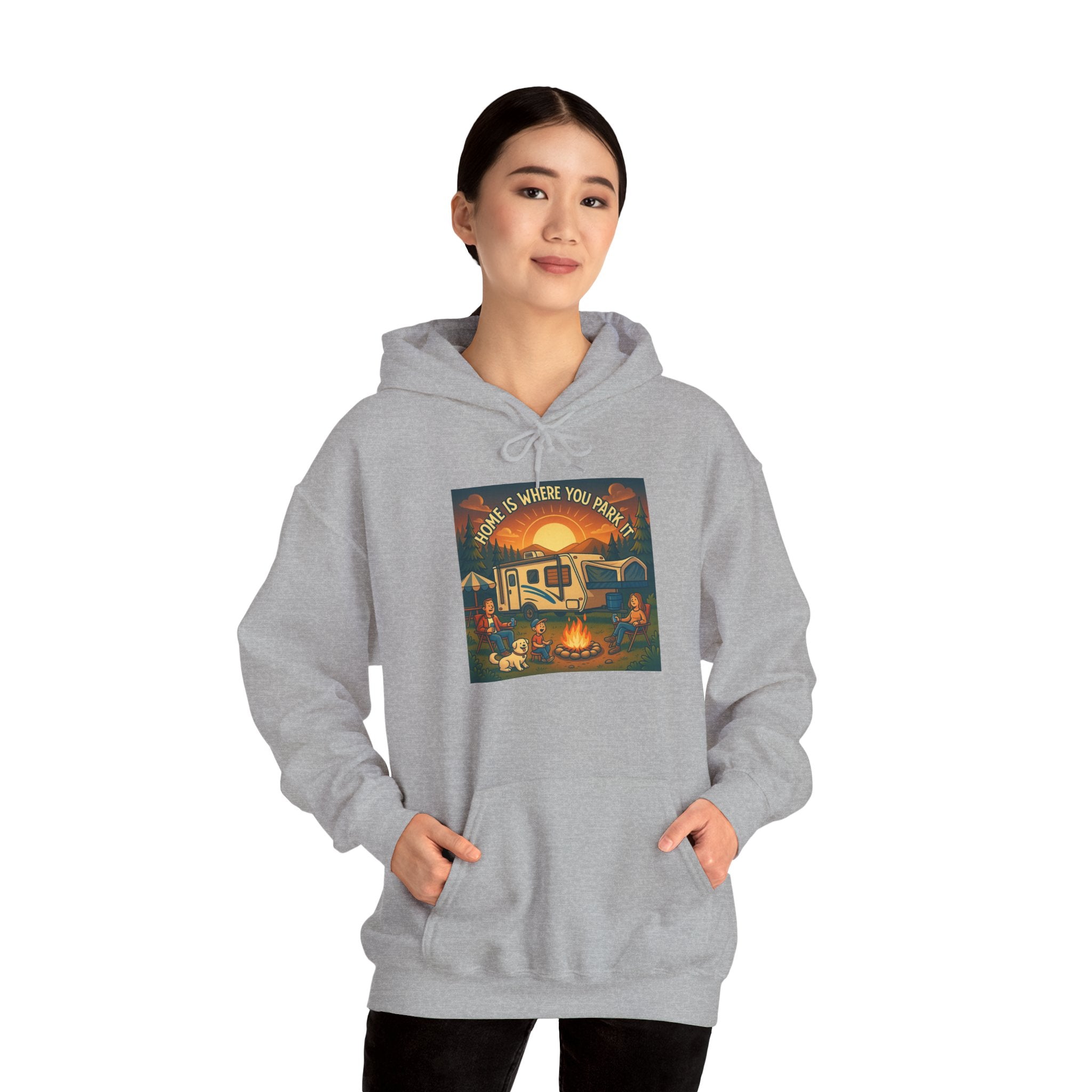 Cozy Campfire Vibes Hoodie, Unisex Sweatshirt for Camp Lovers, Autumn Apparel, Outdoor Adventure Gift, Family Get-Together