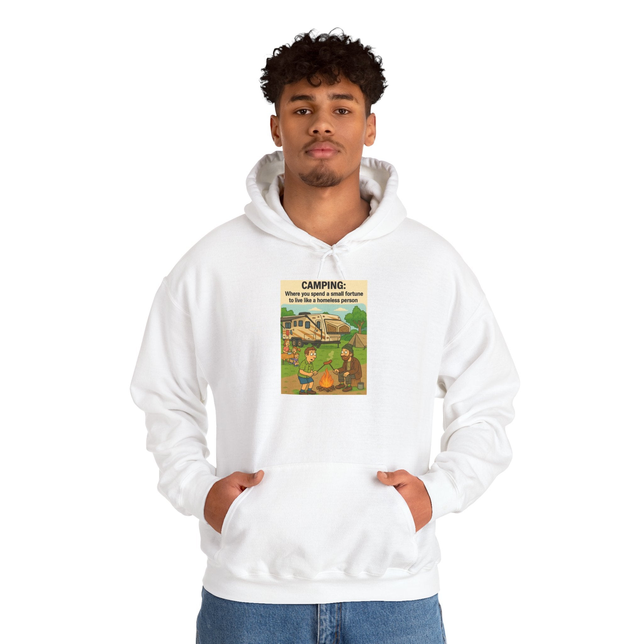 Cozy Camping Sweatshirt | Unisex Heavy Blend Hoodie, Outdoor Gear, Nature Lover Gift, Camping Apparel, Weekend Retreat Wear