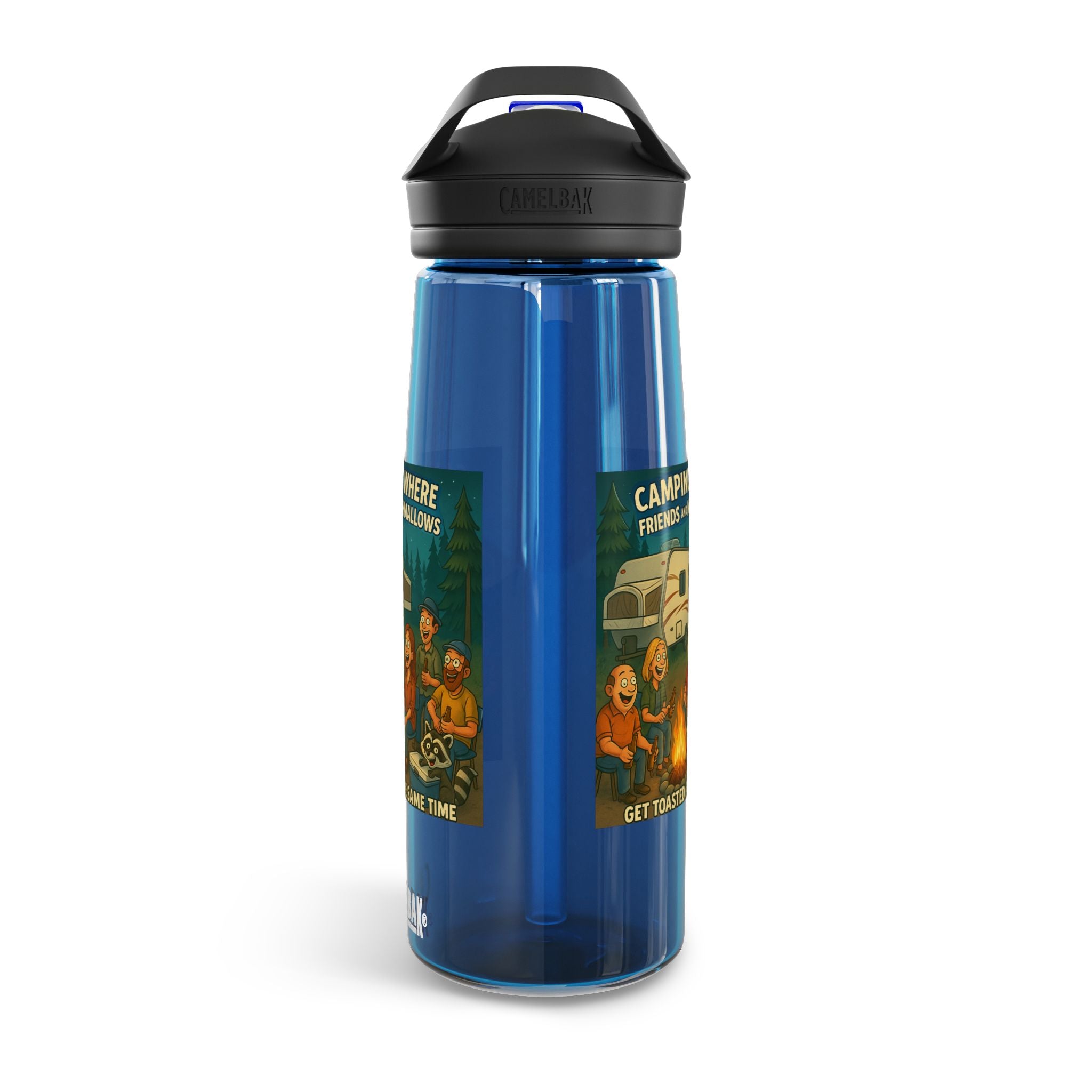 Camping Themed Water Bottle - Perfect for Outdoor Adventures, Hydration on the Go, Great for Gifts, Eco-Friendly Sipper