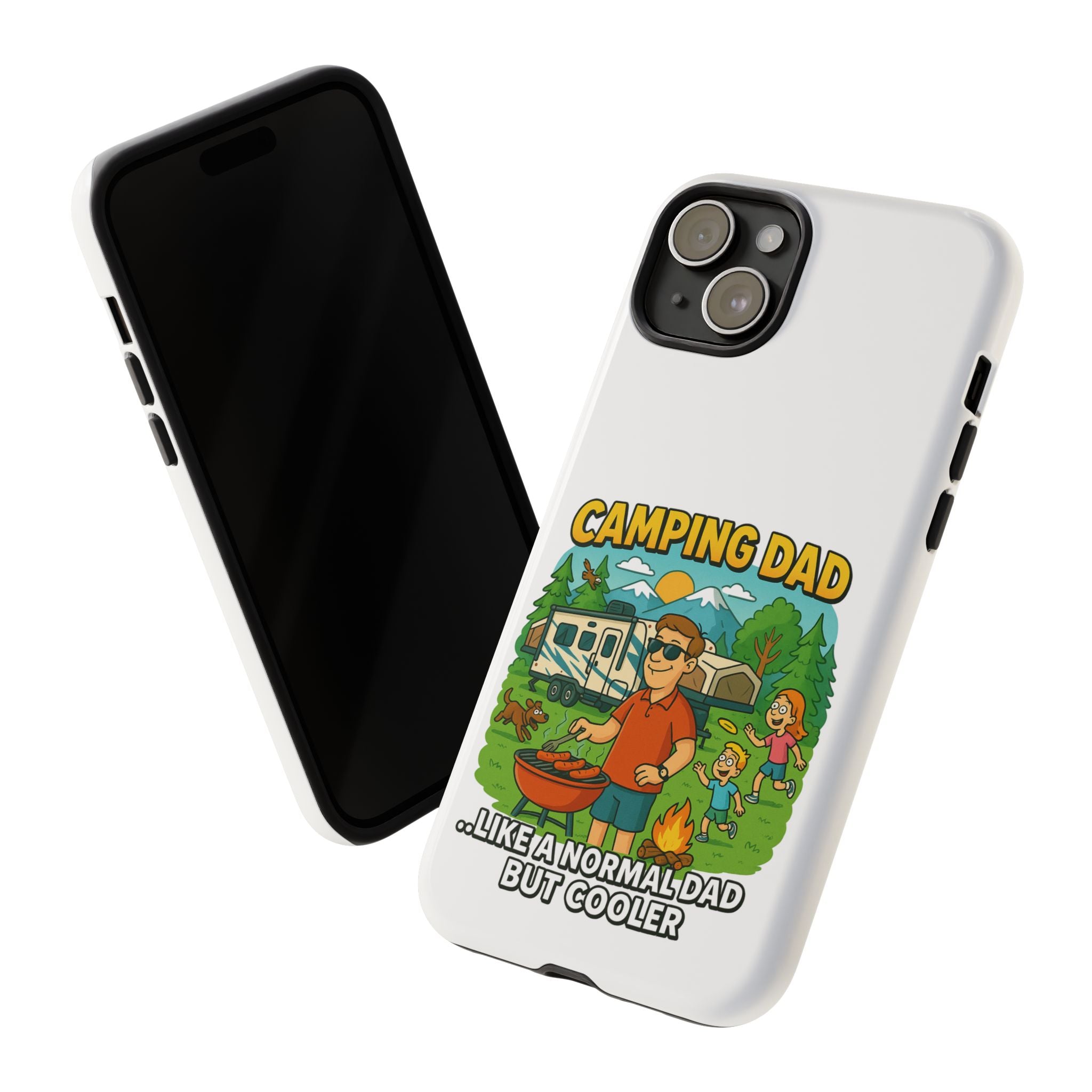 Camping Dad Phone Case - Unique Tough Cover for Outdoor Dads