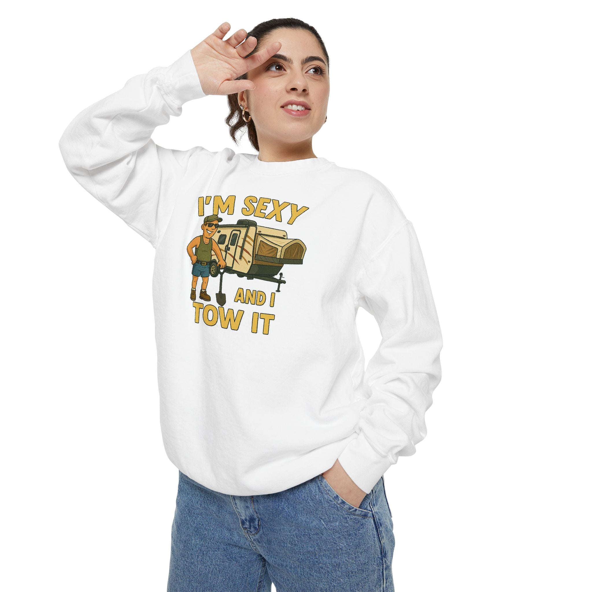 Funny Tow Truck Sweatshirt, Unisex Garment-Dyed Pullover, Casual Gift for Drivers, Trucking Humor Apparel, Cozy Fall Outfit, Perfect [...]