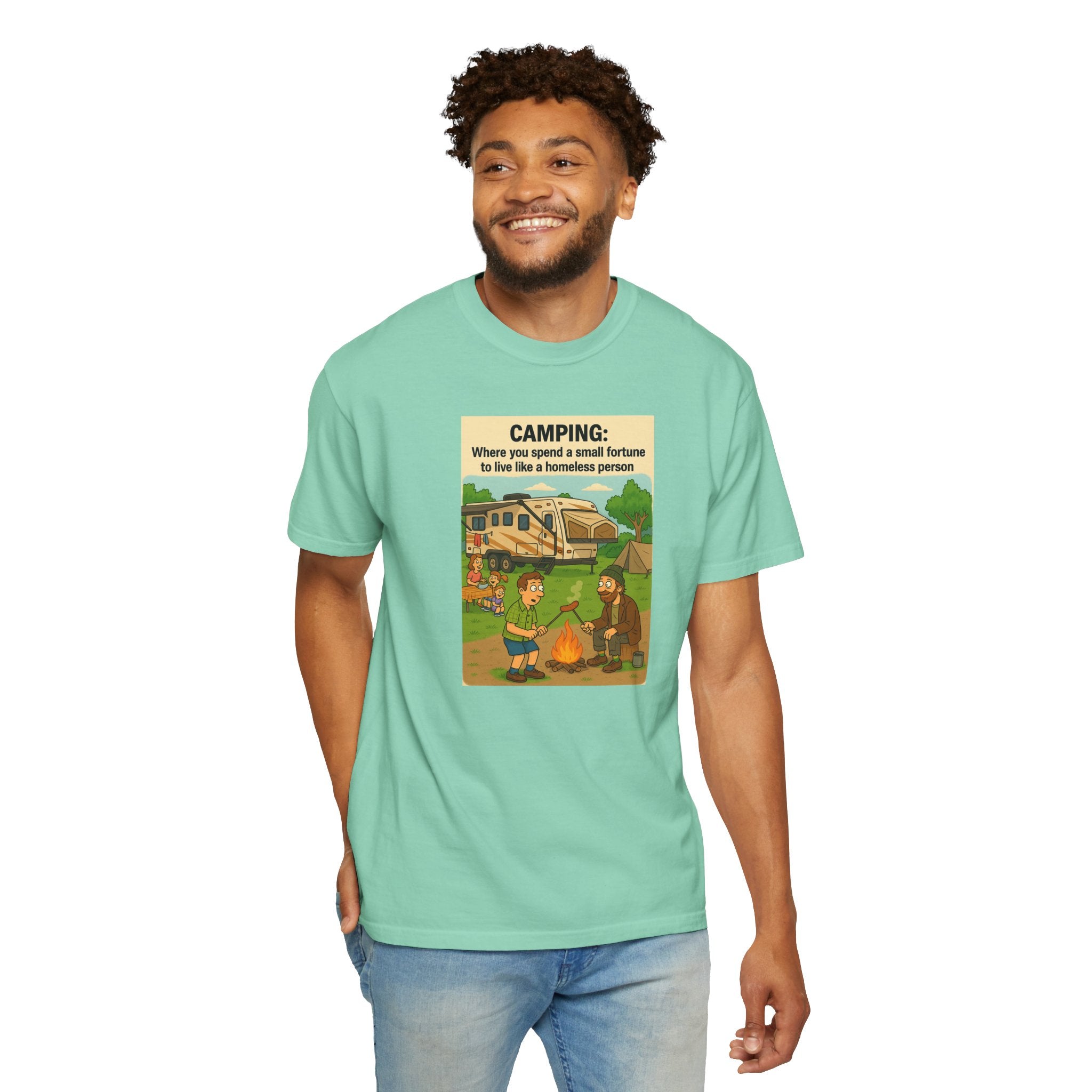 Camping Humor T-Shirt, Unisex Graphic Tee, Adventure Gift, Outdoor Lover Apparel, Funny Camping Shirt