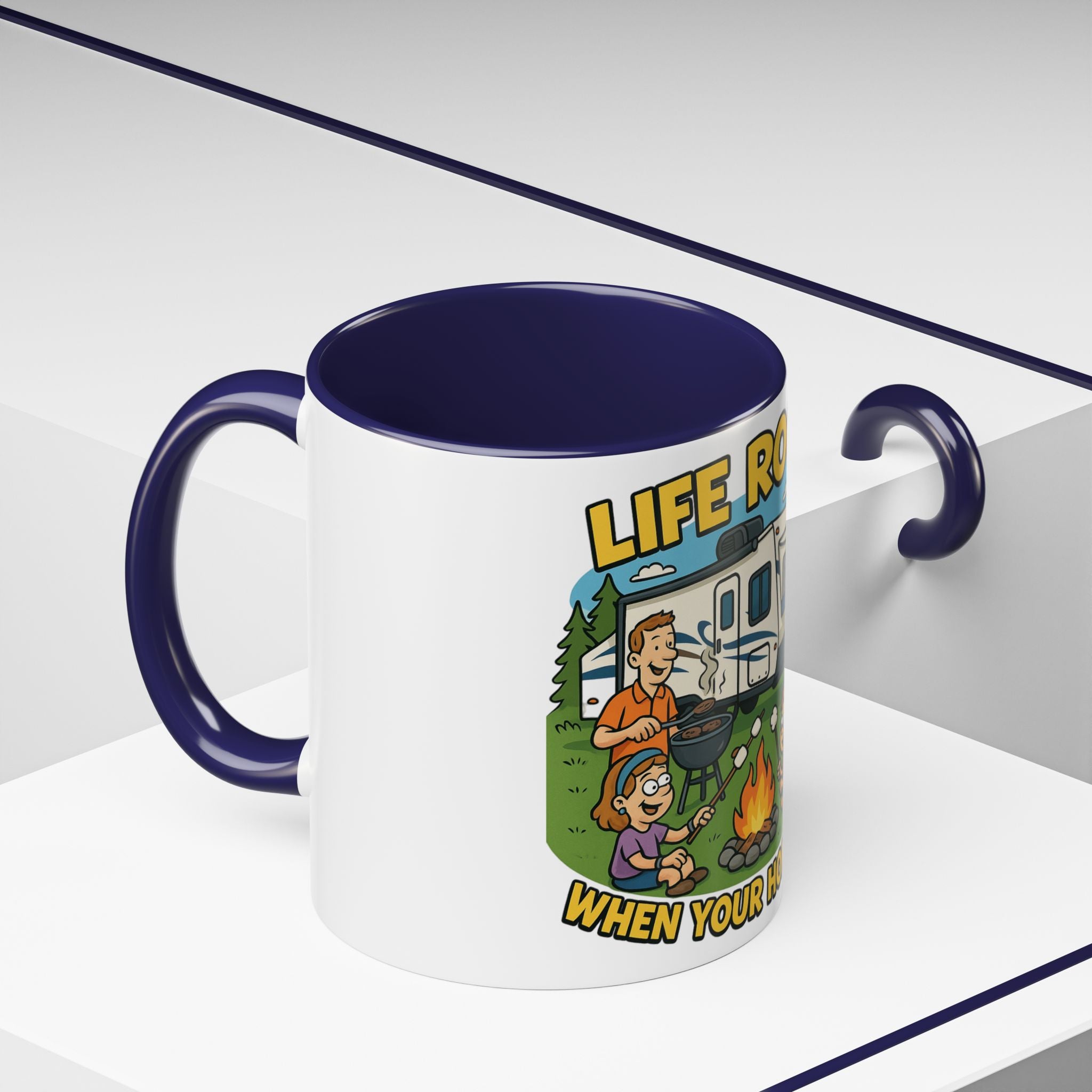 Camping Life Coffee Mug - Adventure Lover Gift, RV Travel Mug, Cozy Campfire Vibes, Perfect for Outdoor Enthusiasts, Gift for Dad