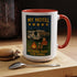 Camping-Themed Accent Coffee Mug | Perfect for RV Lovers, Campers, Travelers, Cozy Nights, Outdoor Adventures, Unique Gift Ideas