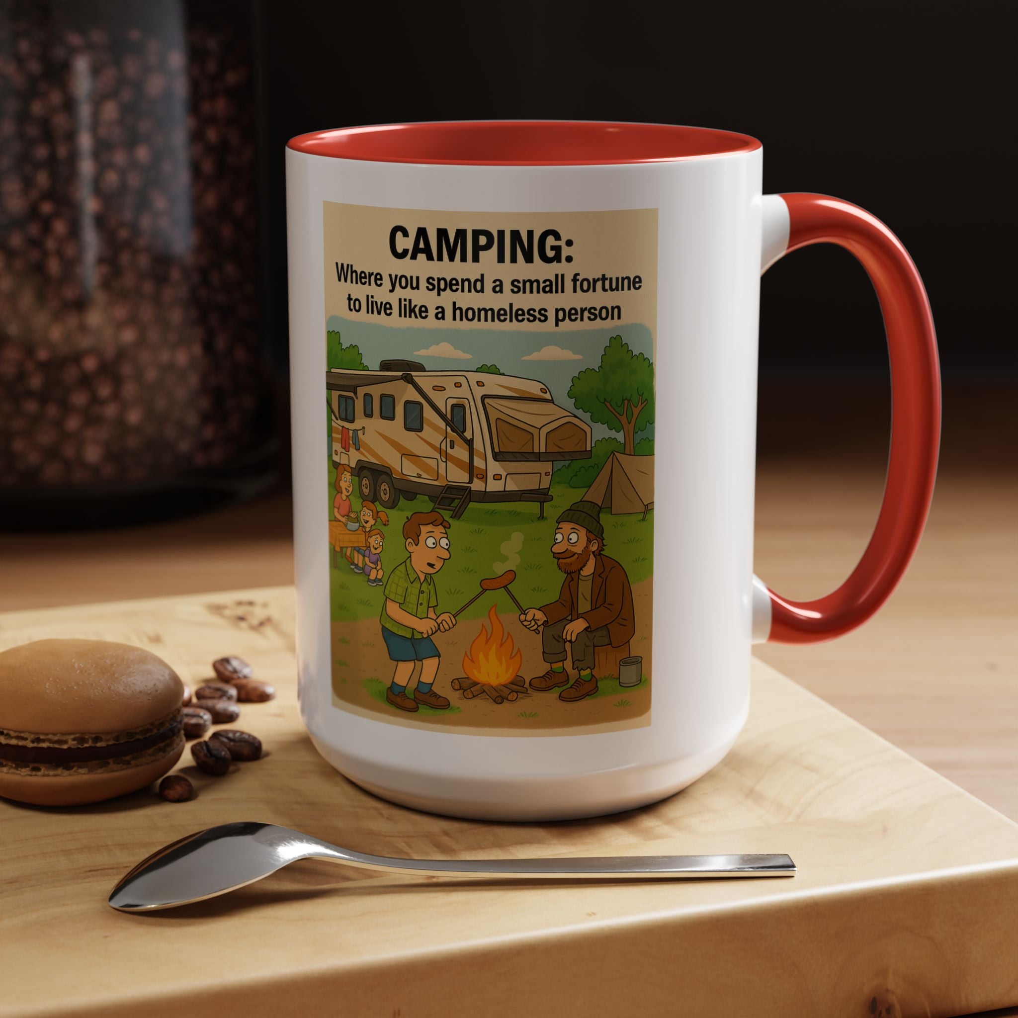 Camping Humor Coffee Mug, Hilarious Campfire Gift, Funny Mug for Outdoors Lovers, Adventure Lover's Coffee Cup, Unique Camping Present