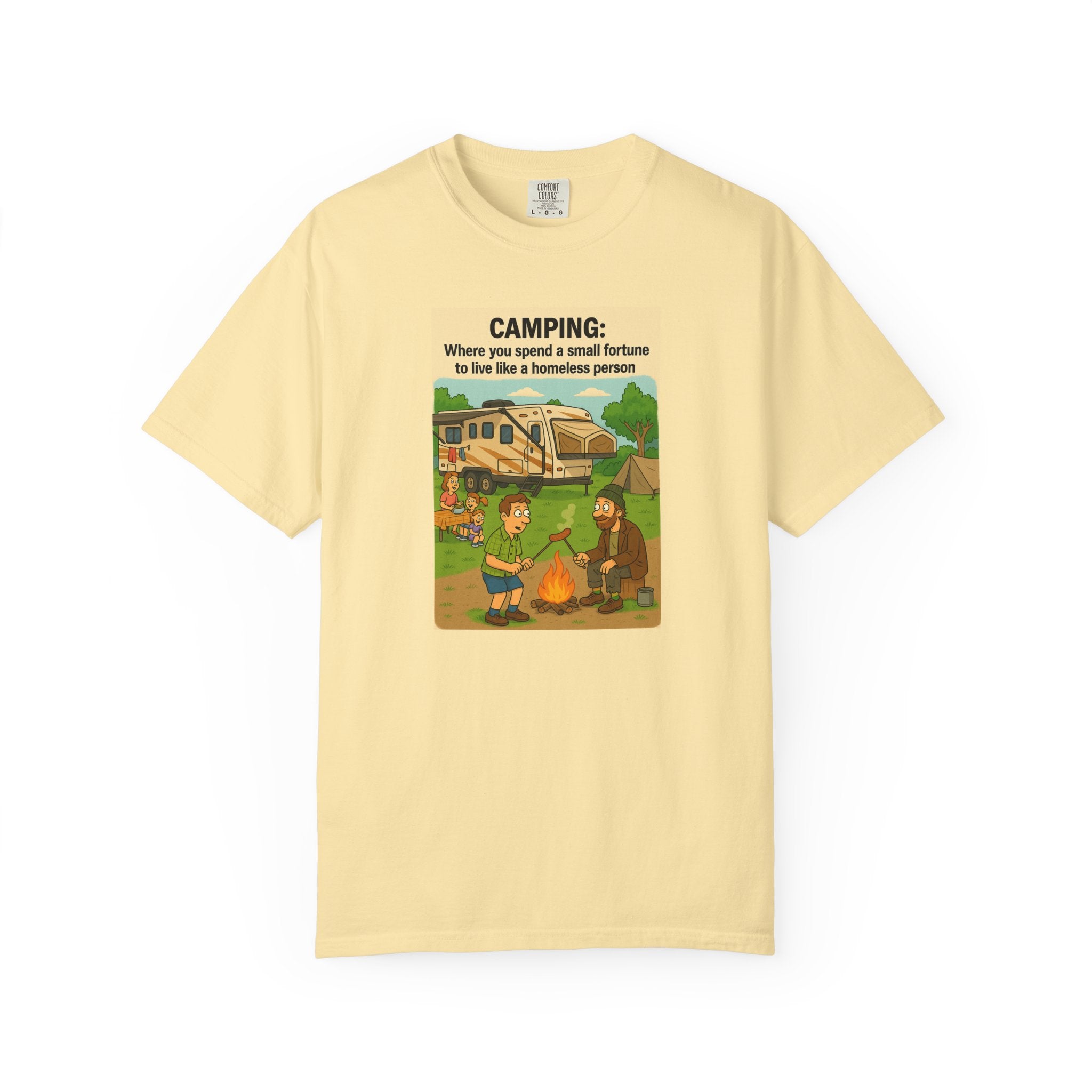 Camping Humor T-Shirt, Unisex Graphic Tee, Adventure Gift, Outdoor Lover Apparel, Funny Camping Shirt