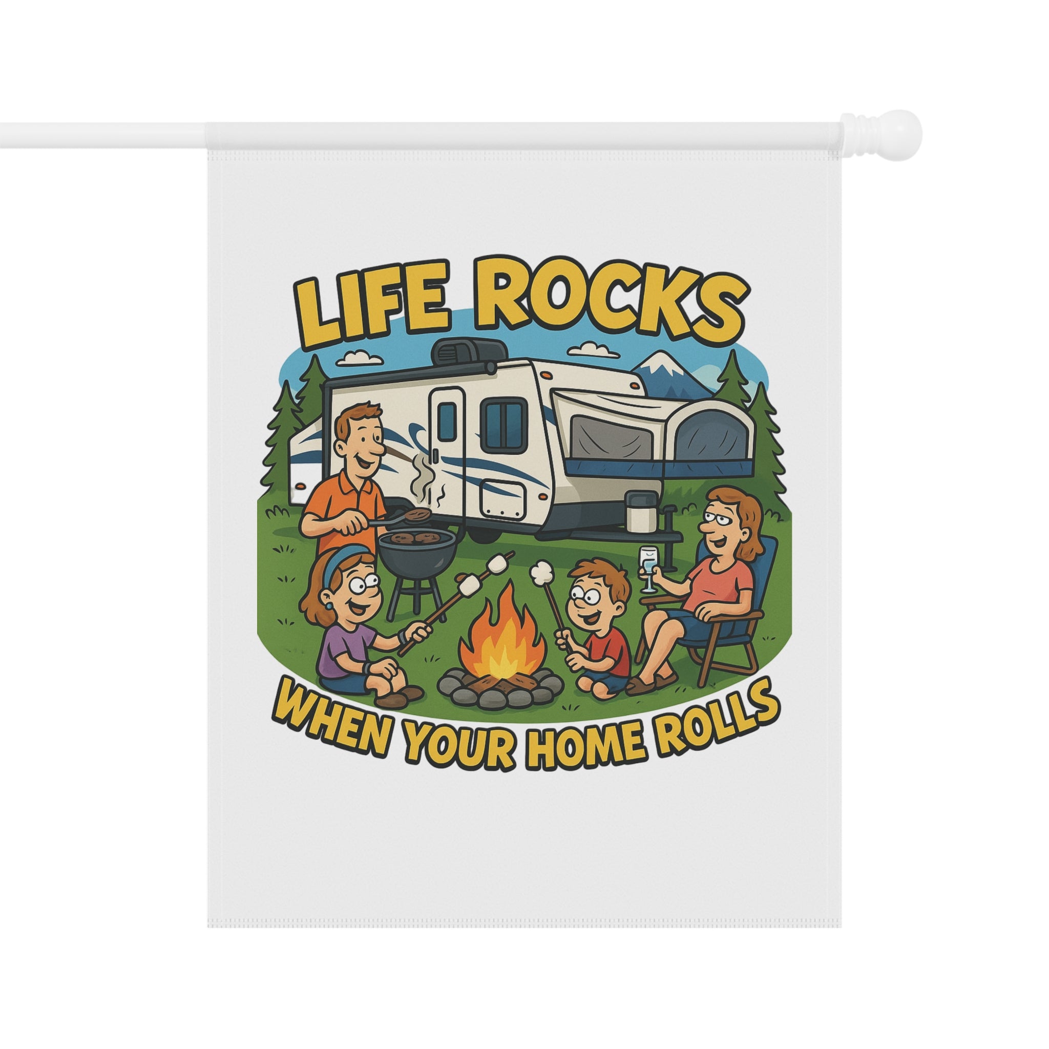 RV Life Garden Banner | Outdoor Decor, Camping Sign, Home Sweet Home, Garden Flag, Travel Enthusiast Gift