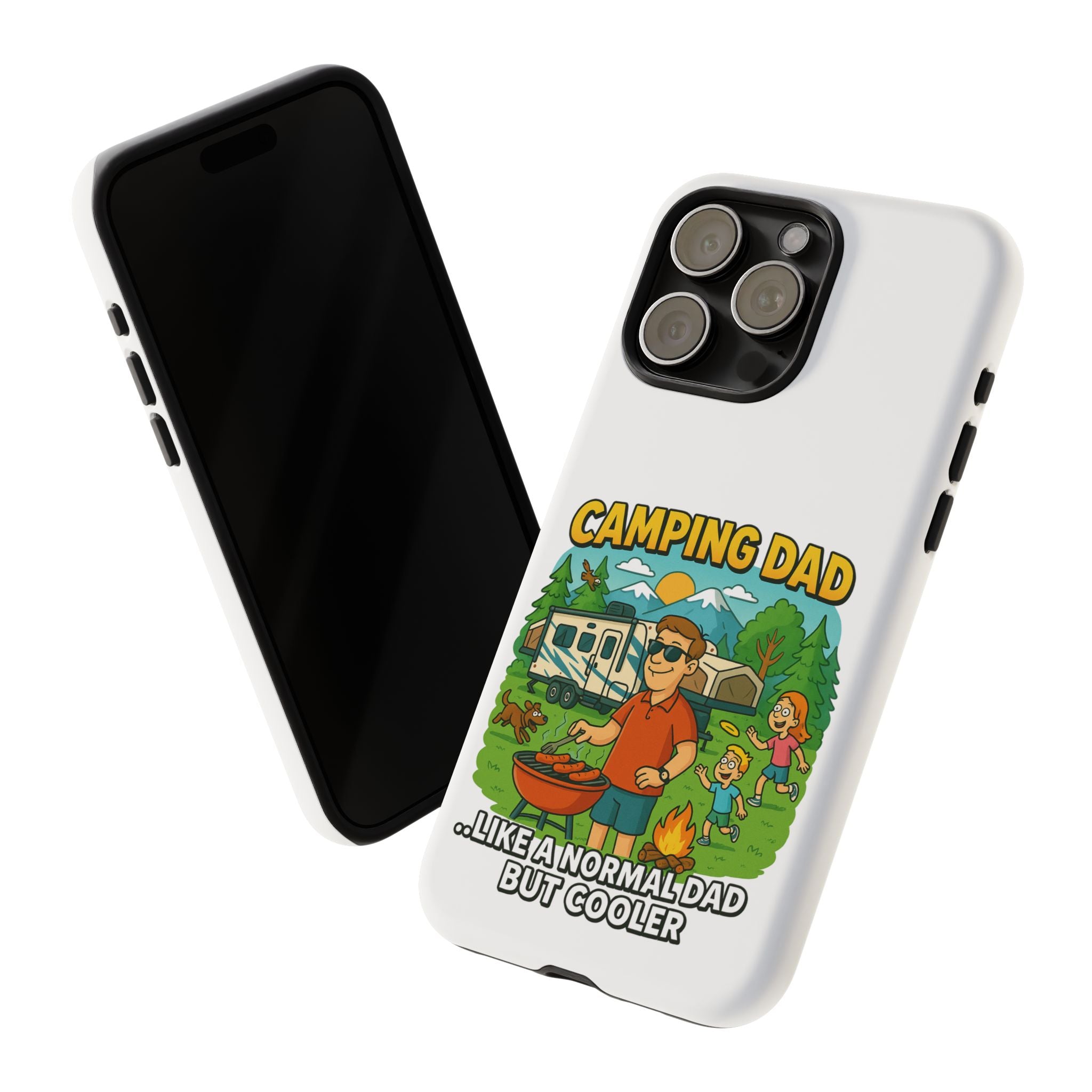 Camping Dad Phone Case - Unique Tough Cover for Outdoor Dads
