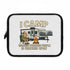 Funny Camping Laptop Sleeve - "I Camp Because Punching People is Frowned Upon"