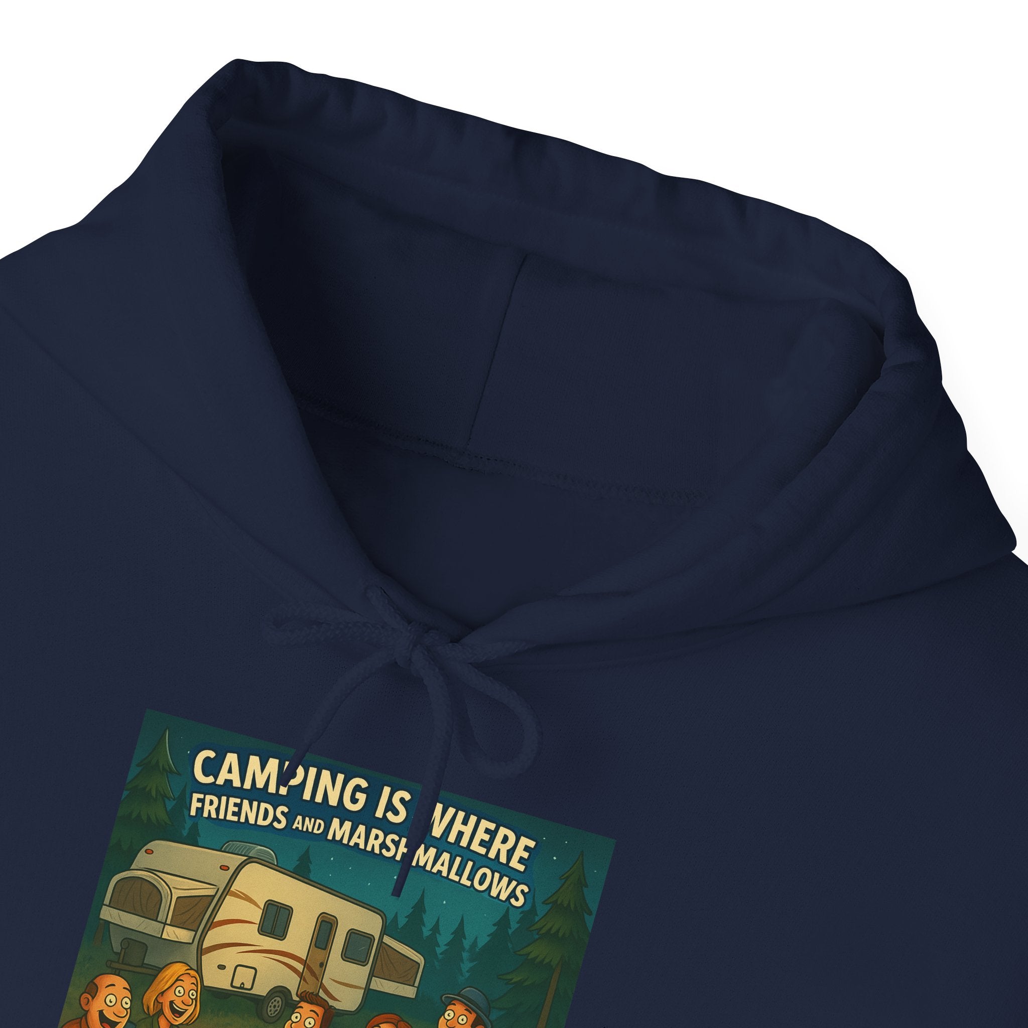 Vintage Camping Unisex Hooded Sweatshirt - Cozy Outdoor Lover Gift, Great for Campfire Nights, Adventure Apparel