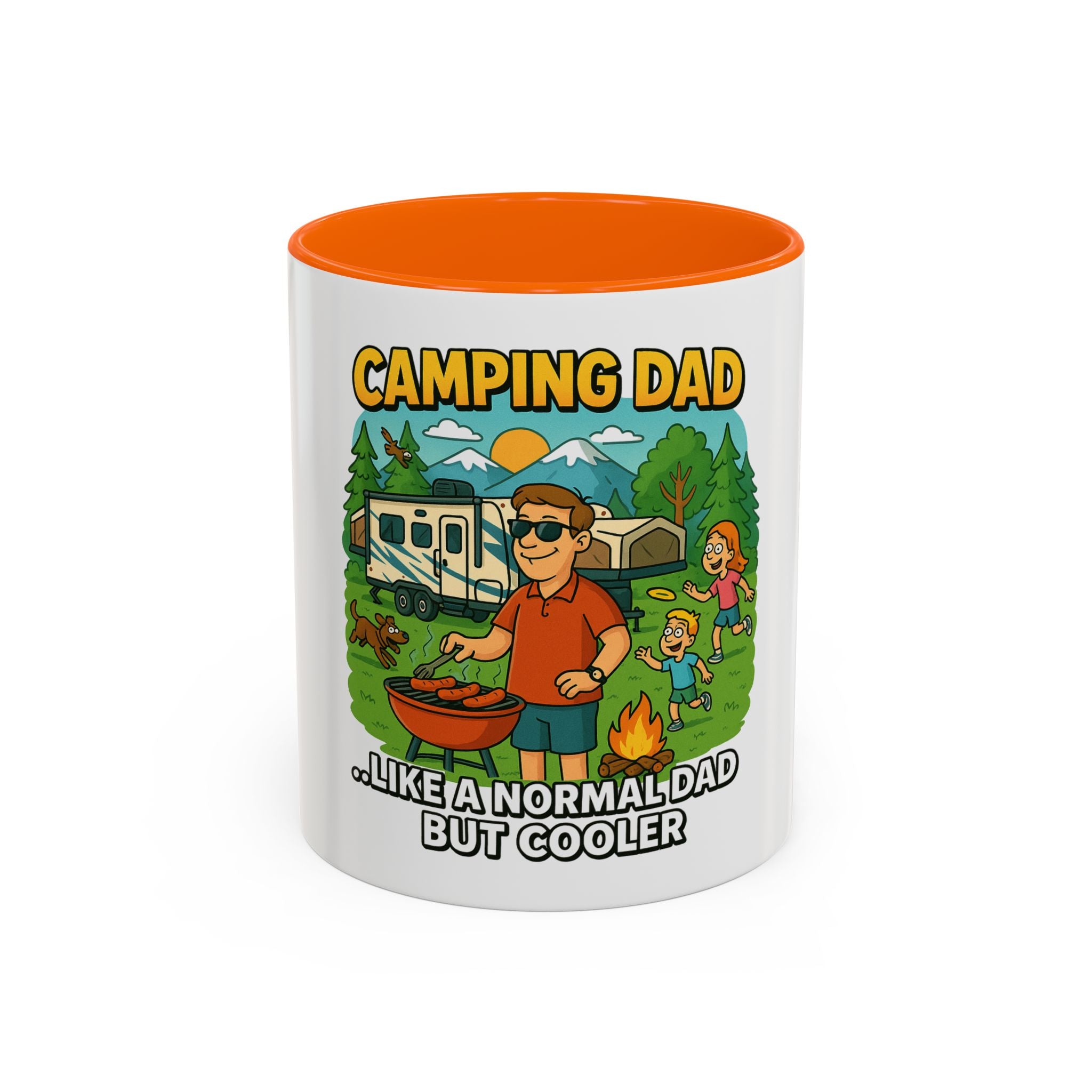 Cool Camping Dad Coffee Mug - Fun Outdoor Adventure Gift