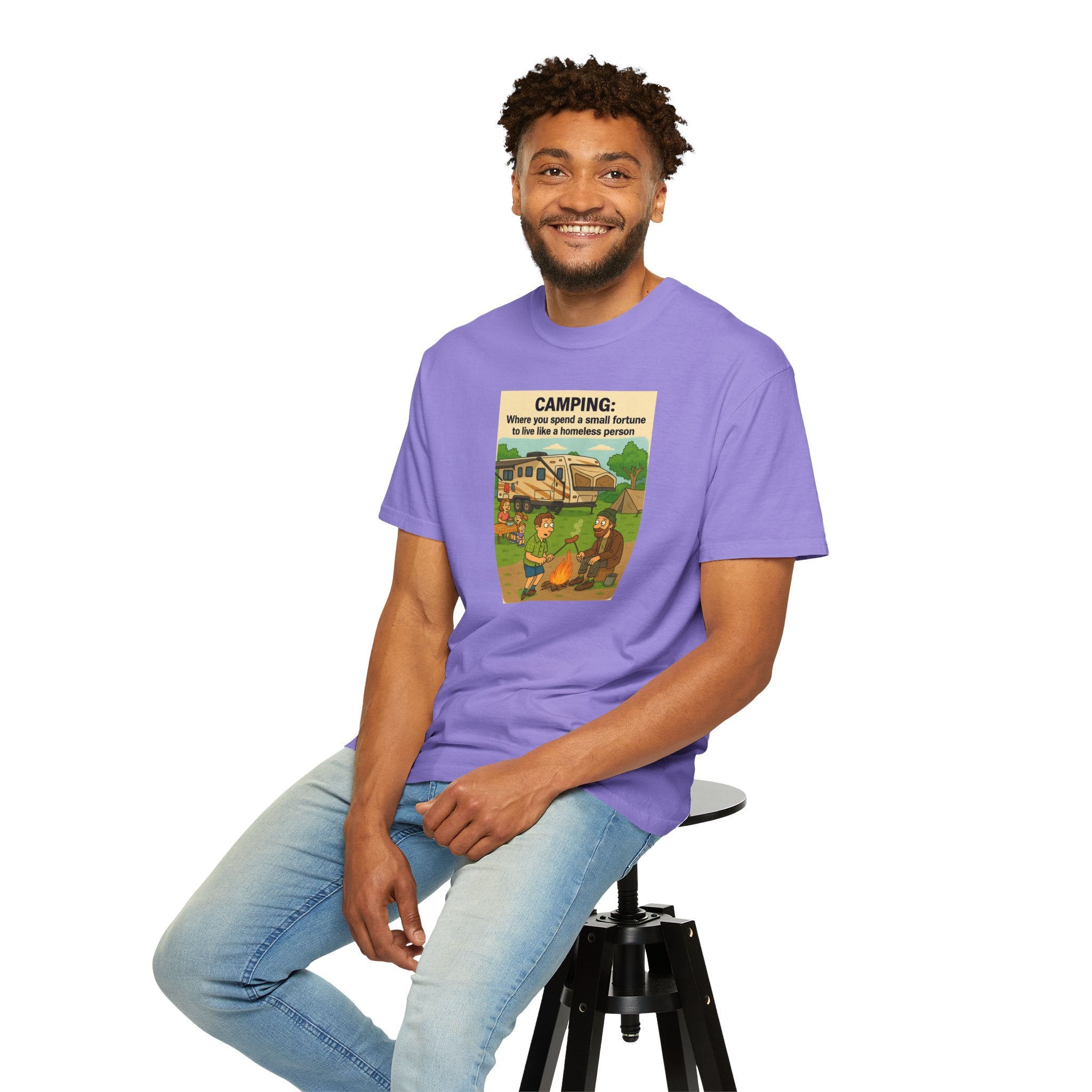 Camping Humor T-Shirt, Unisex Graphic Tee, Adventure Gift, Outdoor Lover Apparel, Funny Camping Shirt