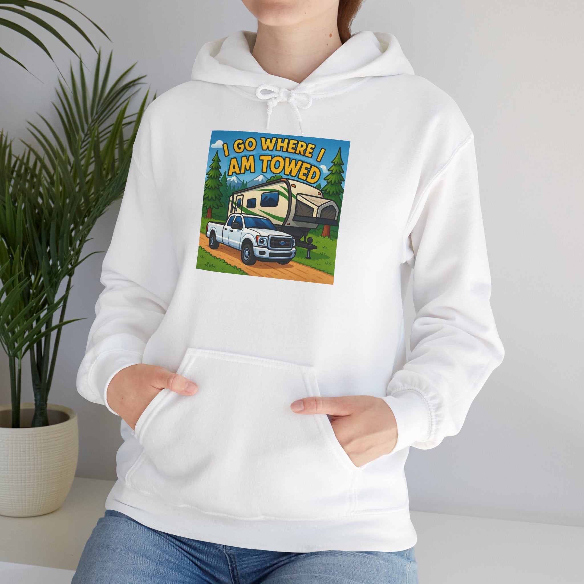 Adventure-Themed Hooded Sweatshirt - Perfect for Travel Enthusiasts, Camper Gifts, Cozy Outings, Outdoor Activities, Road Trip Essentials